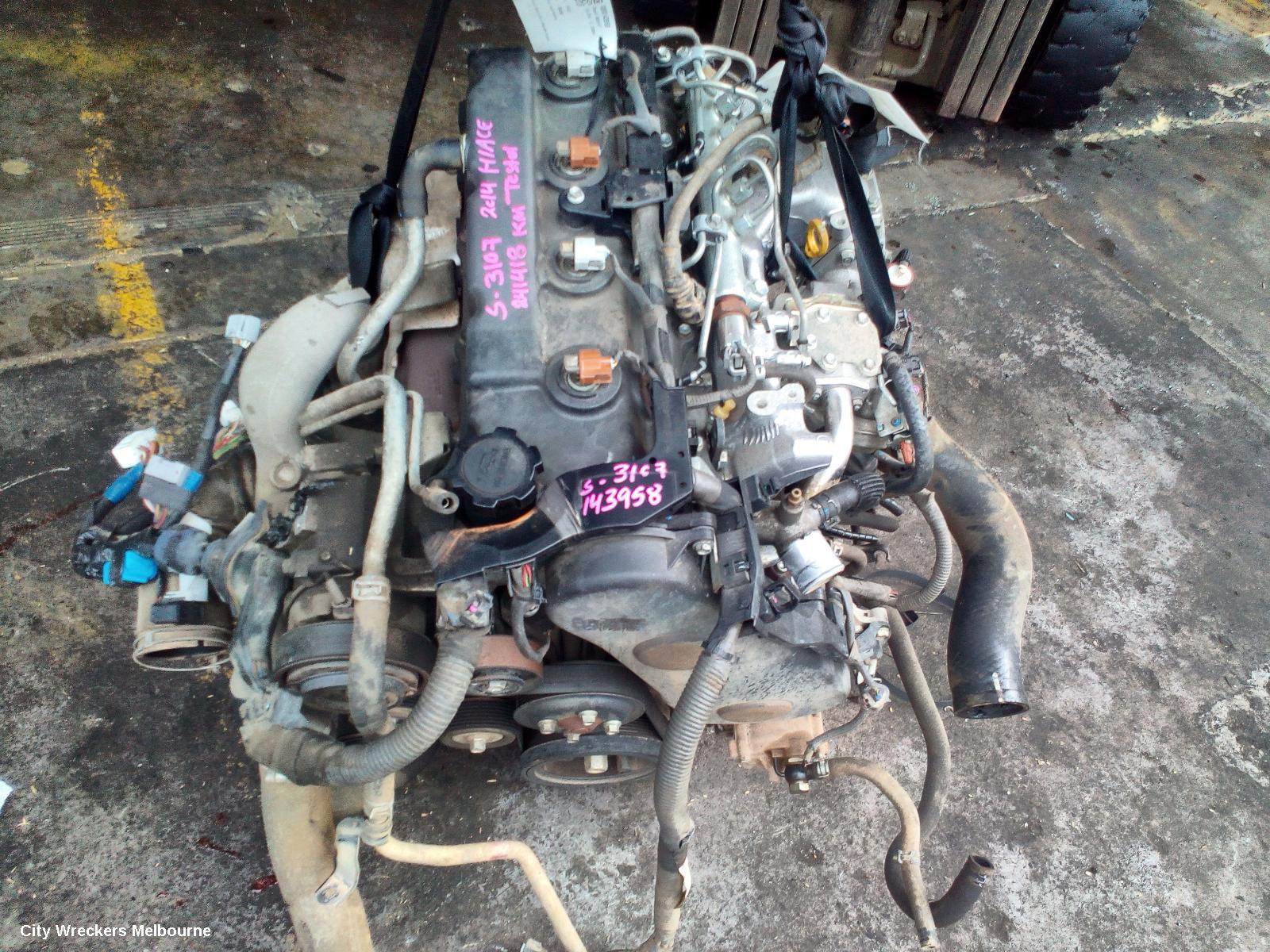 TOYOTA HIACE ENGINE, DIESEL, 3.0, 1KD-FTV, TURBO, KDH, 12/2013 - 05/2016 - Image 1