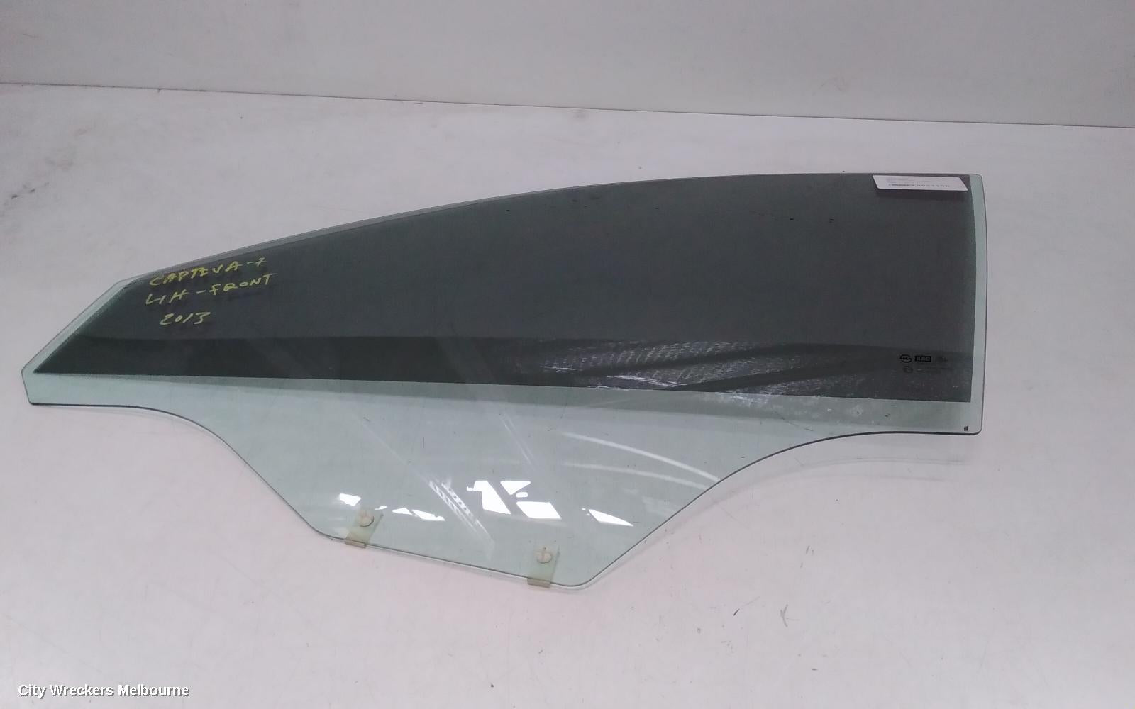 HOLDEN CAPTIVA LEFT FRONT DOOR WINDOW, LEFT FRONT DOOR WINDOW, NON PRIVACY, CG, 01/2011 - 06/2018 - Image 1