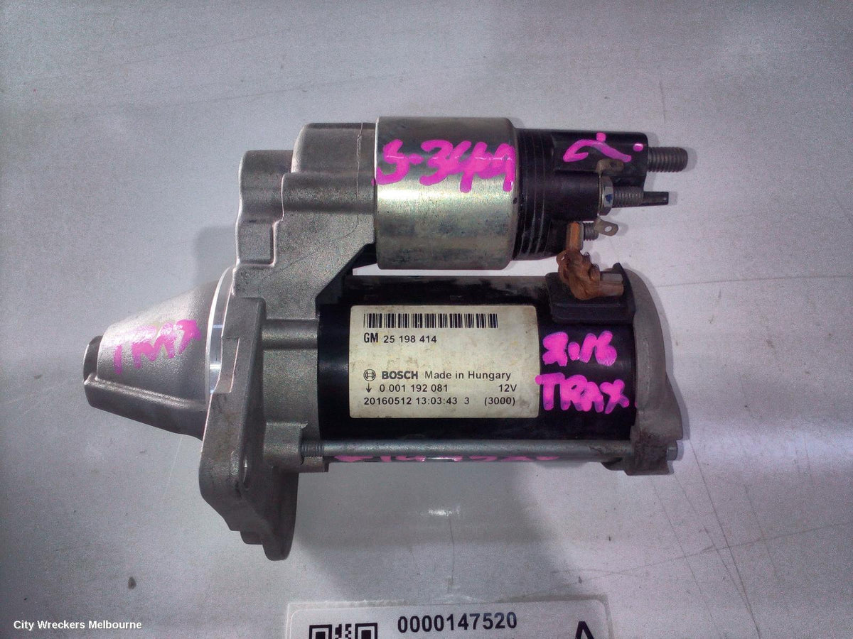 HOLDEN TRAX STARTER, PETROL, 1.4, AUTO T/M, TJ SERIES, 08/2014 - 12/2020 - Image 2