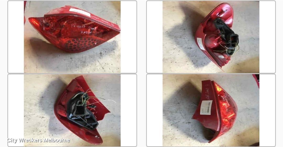 PEUGEOT 207 LEFT TAILLIGHT, HATCH, RED INDICATOR SECTION, A7, 04/2006 - 12/2012 - Image 1