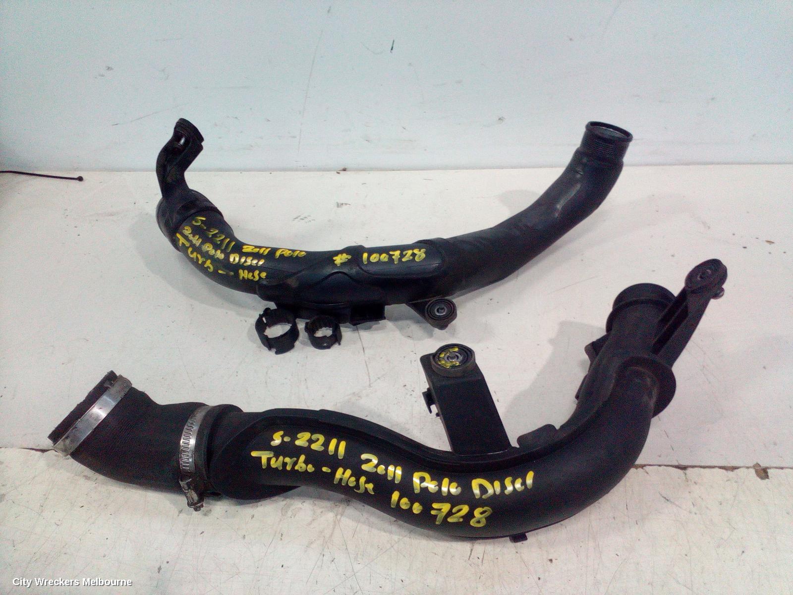 VOLKSWAGEN POLO, 6R, 05/2010 - 09/2017, TURBO HOSE: 100728 - Image 1