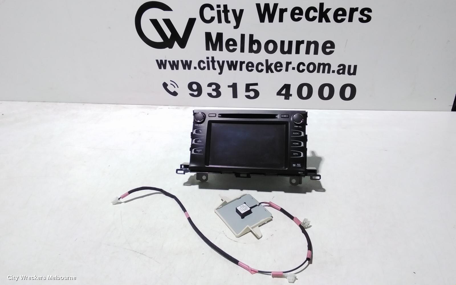 TOYOTA KLUGER RADIO/CD/DVD/SAT/TV, SAT NAV HEAD UNIT, GSU50/GSU55, 03/2014 - 02/2021 - Image 1