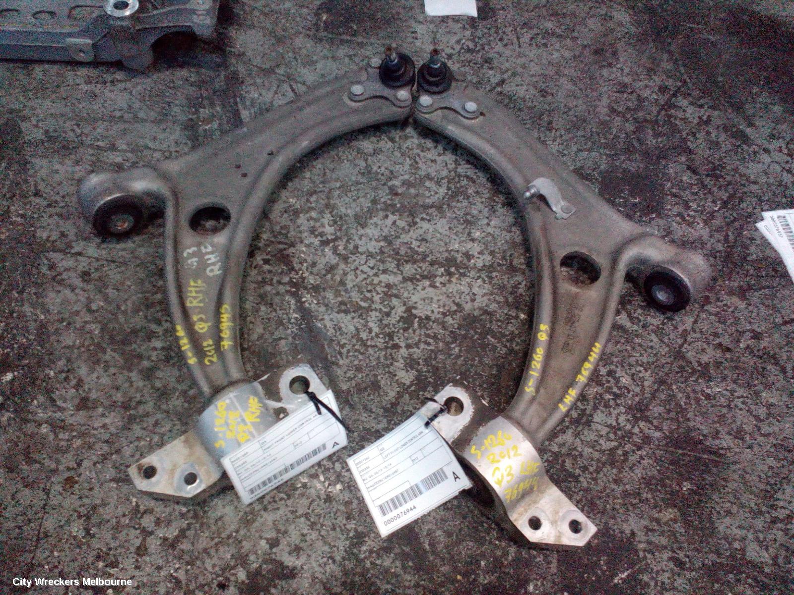 AUDI Q3 LEFT FRONT LOWER CONTROL ARM, 8U, Q3, 03/2012 - 10/2014 - Image 2