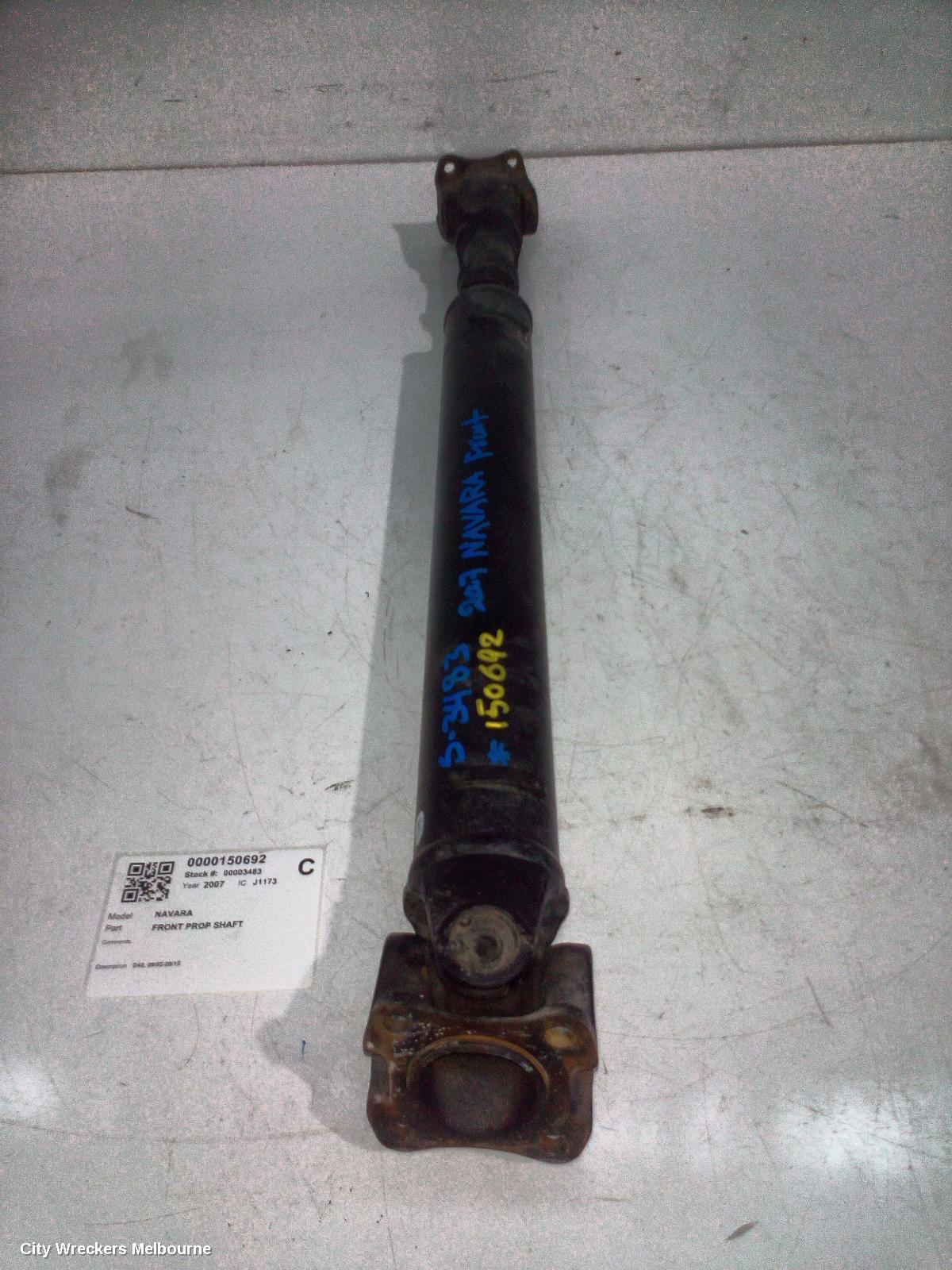 NISSAN NAVARA FRONT PROP SHAFT, D40, 09/2005 - 08/2015 - Image 1