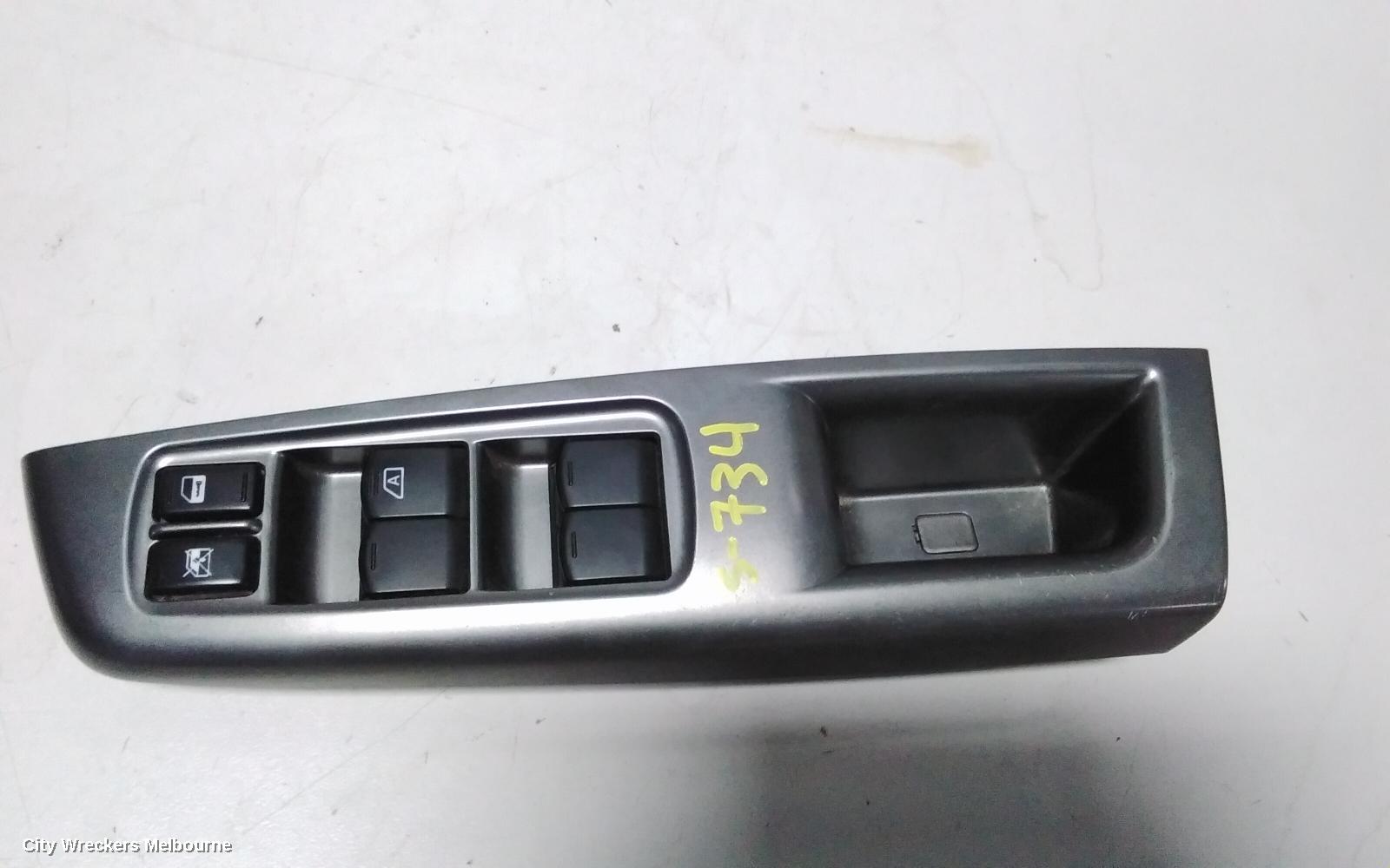 SUBARU IMPREZA PWR DR WIND SWITCH, RH FRONT (MASTER SWITCH), F02, G3, 04/2007 - 11/2011 - Image 2