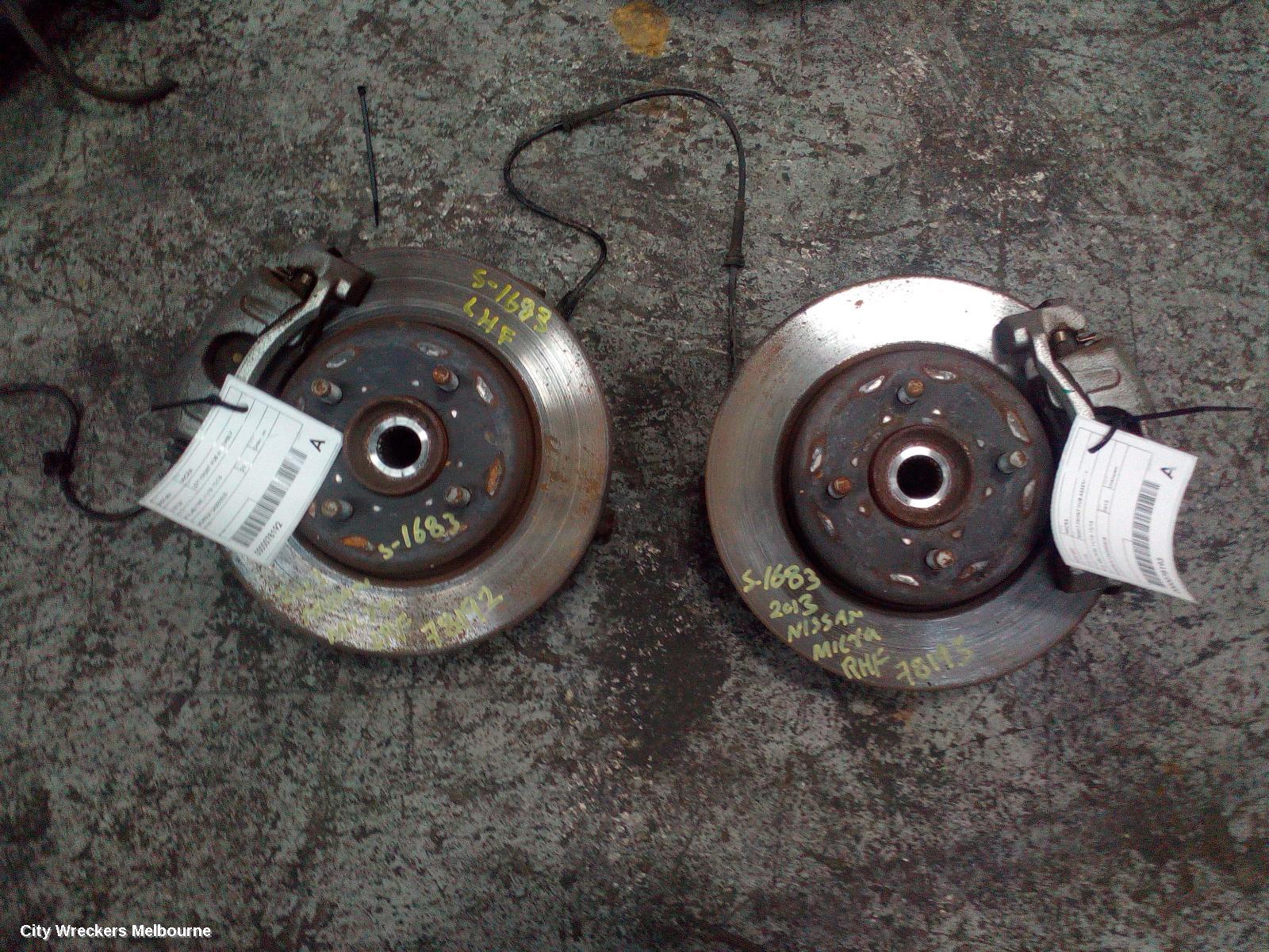 NISSAN MICRA LEFT FRONT HUB ASSEMBLY, K13, ABS TYPE, 11/2010 - 12/2016 - Image 2