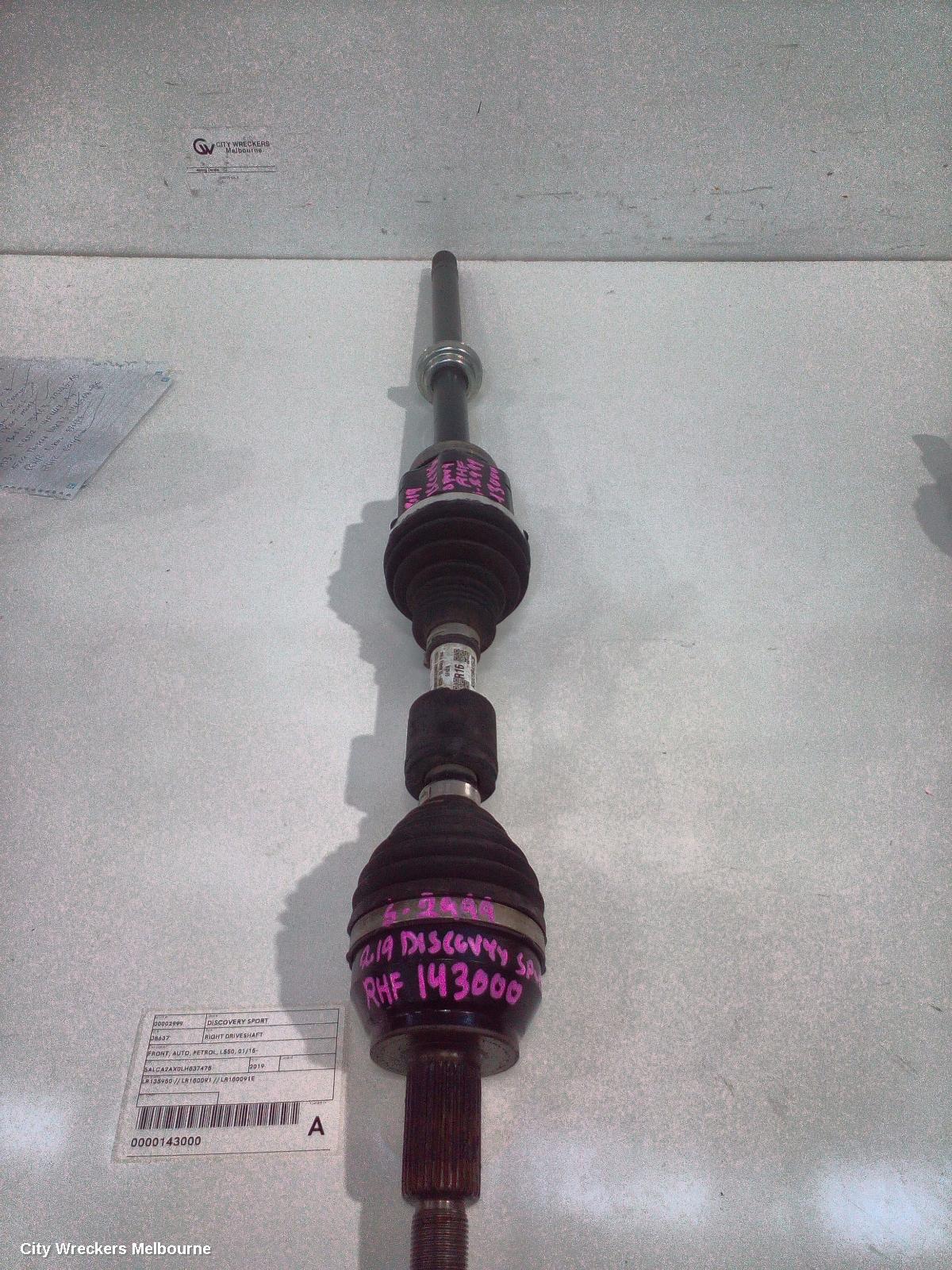 LAND ROVER DISCOVERY SPORT RIGHT DRIVESHAFT, FRONT, AUTO, PETROL, L550, 01/2015 ONWARDS - Image 1