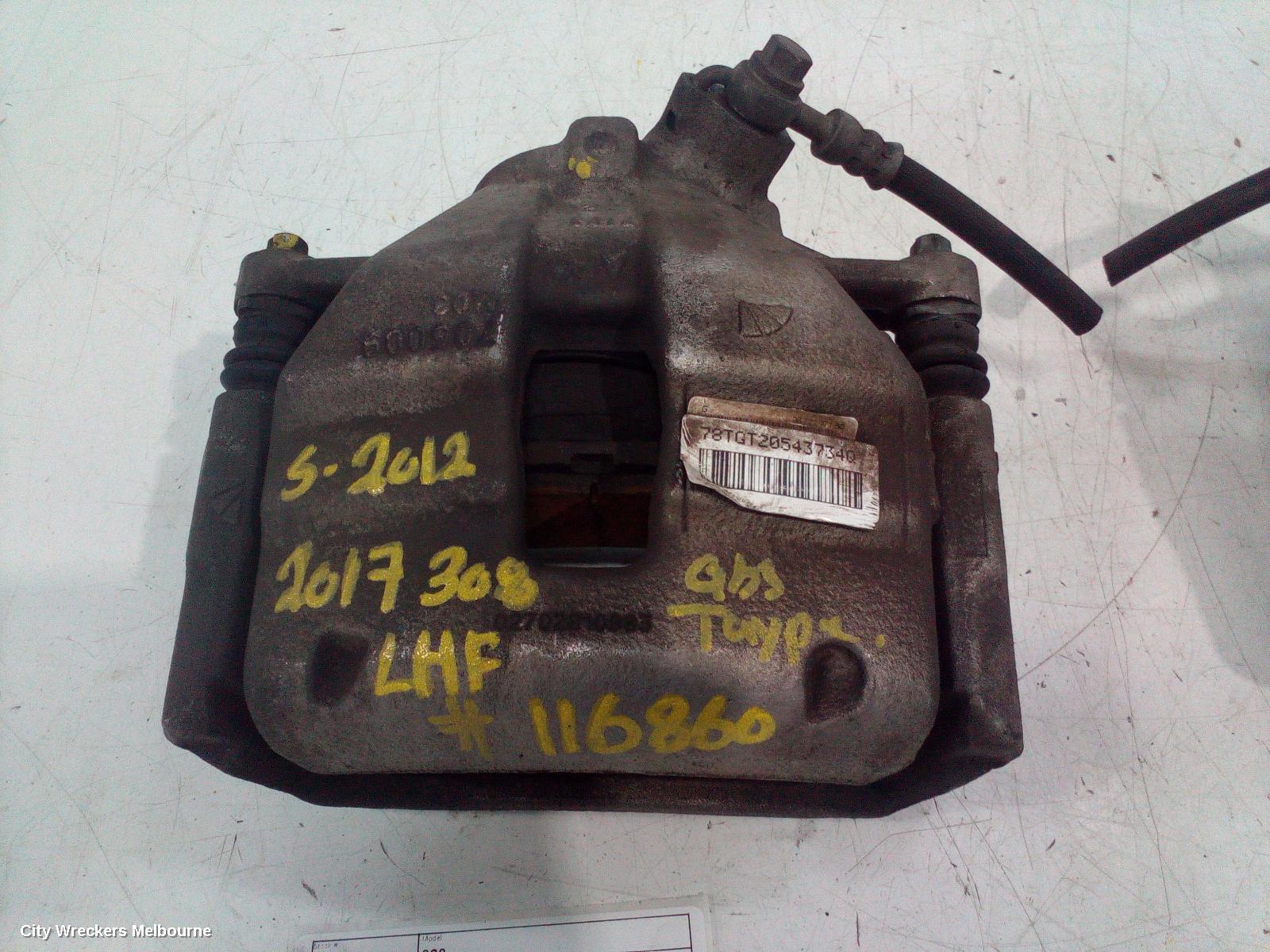 PEUGEOT 308 CALIPER, LH FRONT, T9, HATCH, 10/2014 - 01/2021 - Image 2