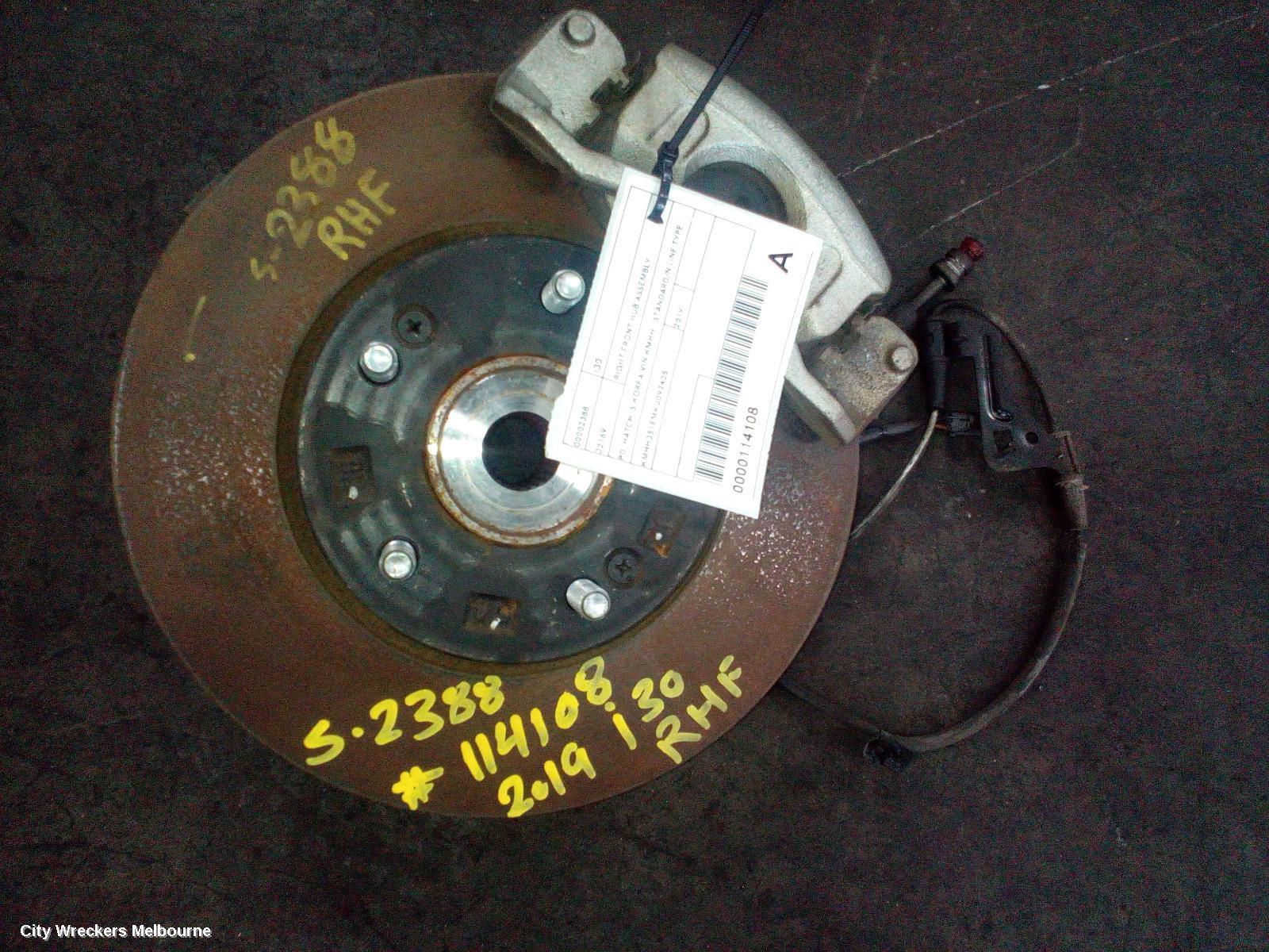 HYUNDAI I30 RIGHT FRONT HUB ASSEMBLY, PD, HATCH (S.KOREA VIN KMHH), STANDARD/N LINE TYPE, 03/2017 - 02/2021 - Image 1