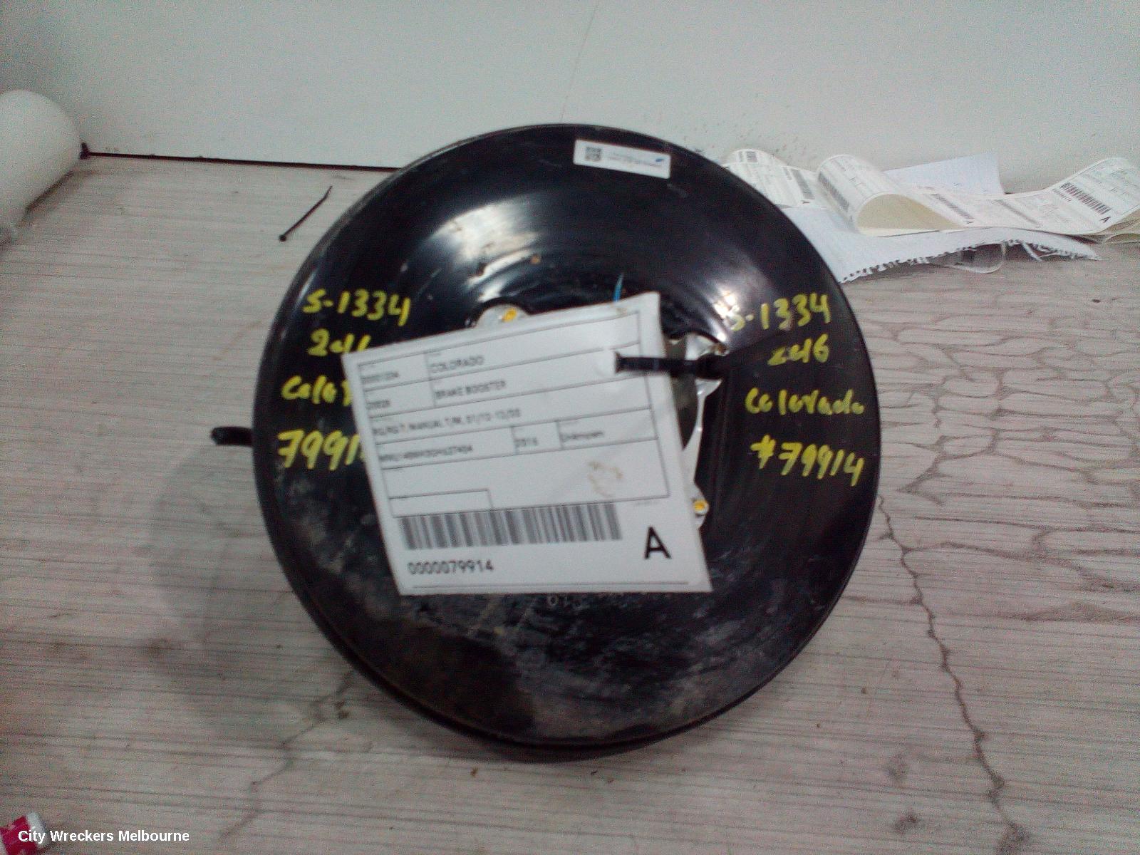 HOLDEN COLORADO BRAKE BOOSTER, RG/RG 7, MANUAL T/M, 01/2012 - 12/2020 - Image 2