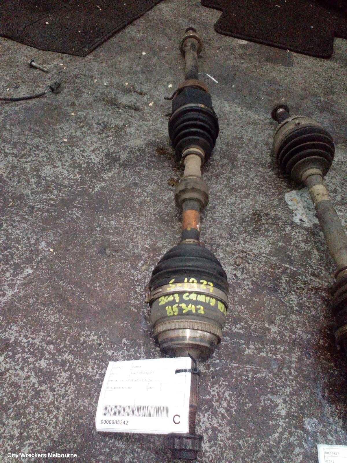 TOYOTA CAMRY RIGHT DRIVESHAFT, MANUAL, 2.4, 2AZ-FE, ACV40, 06/2006 - 11/2011 - Image 1