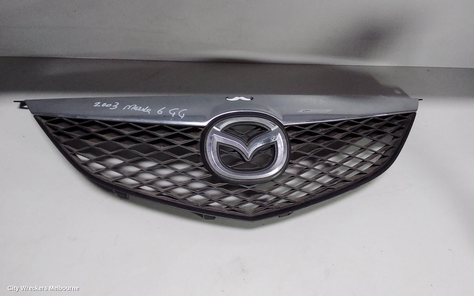 MAZDA 6 GRILLE, RADIATOR GRILLE, GG, CHROME, SLAT BAR TYPE, 09/2002 - 07/2005 - Image 1