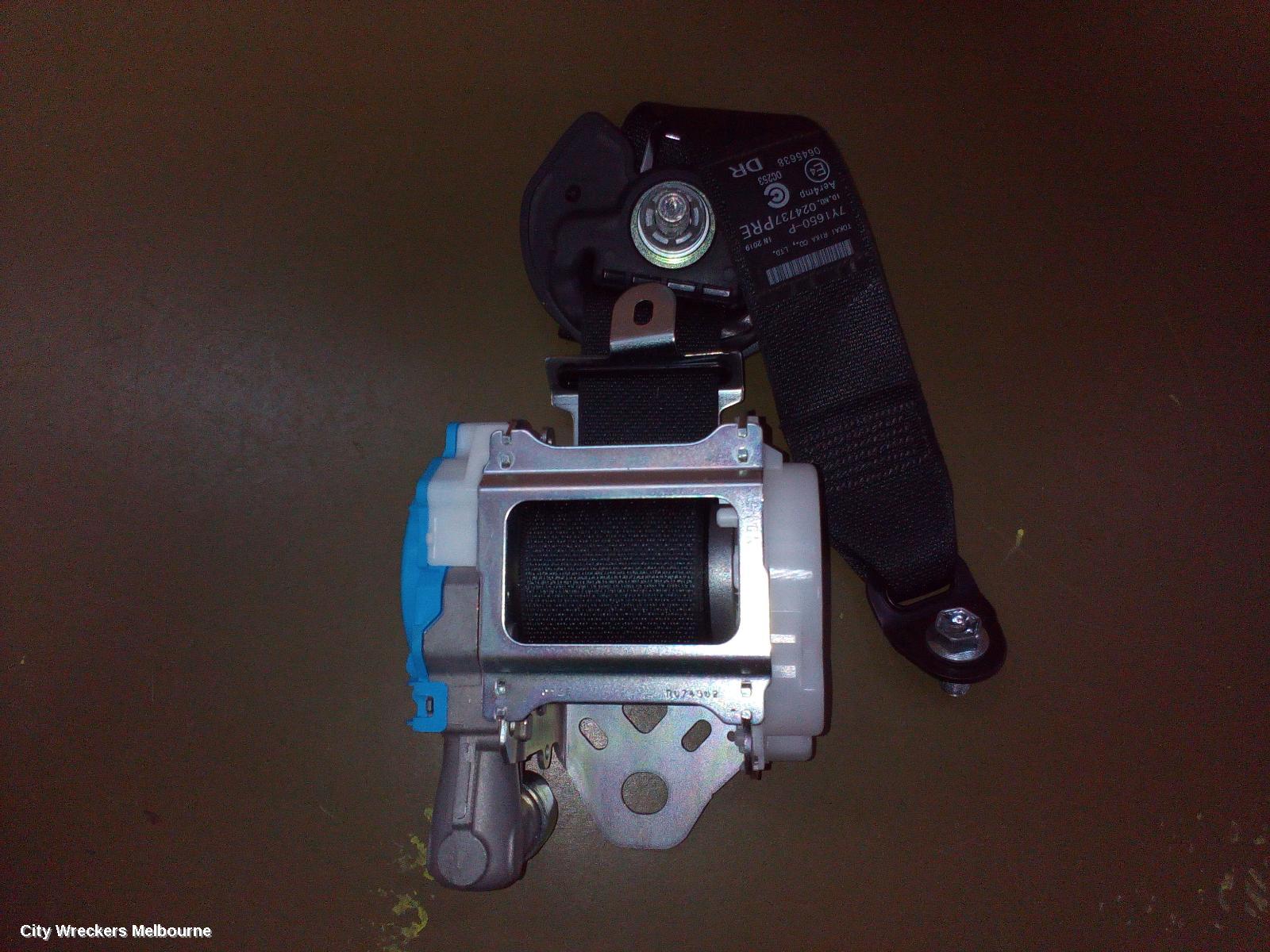 TOYOTA COROLLA SEATBELT/STALK, RH REAR, SEAT BELT ONLY, E210, HATCH, 07/2018 ONWARDS - Image 1