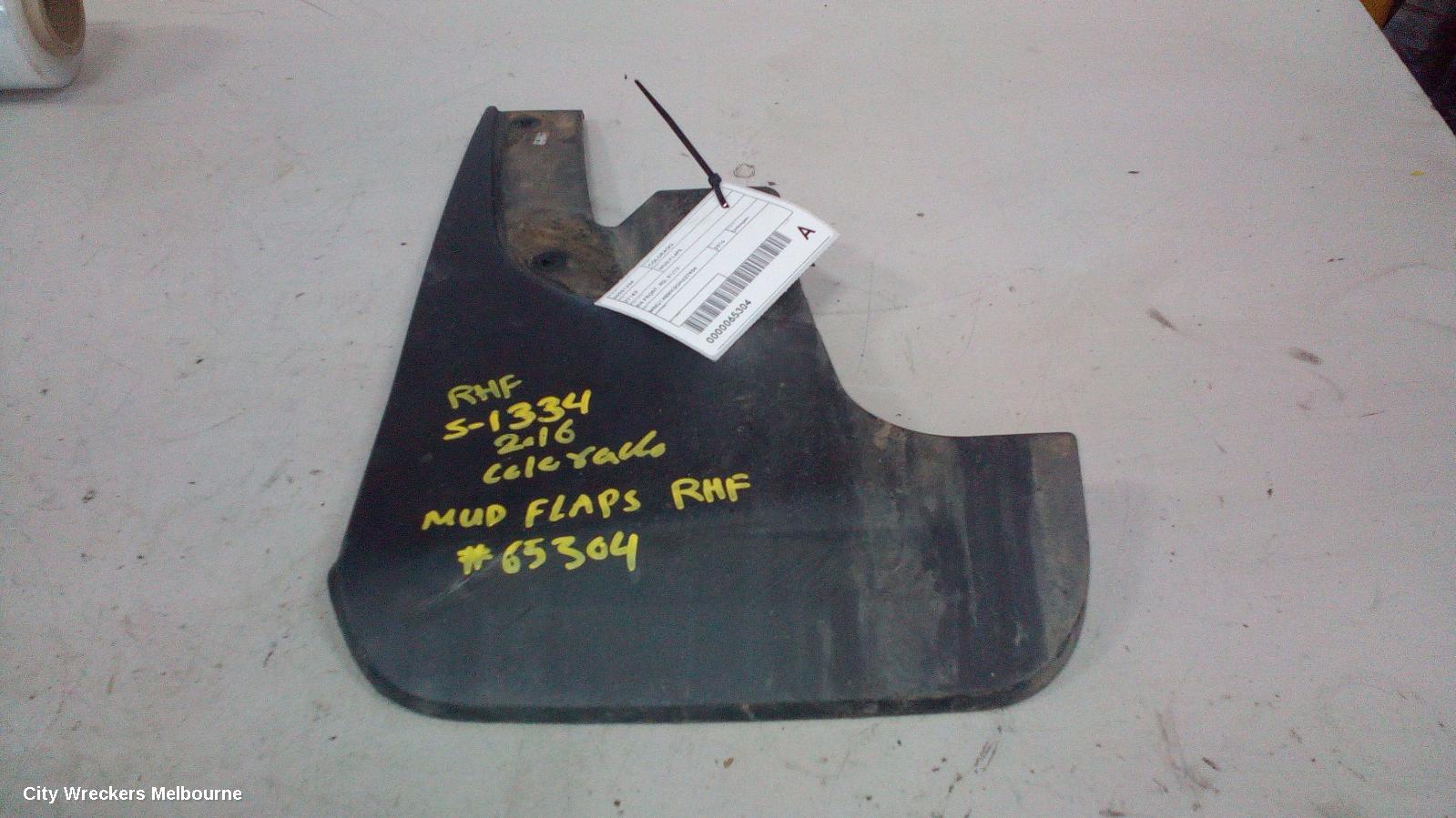 HOLDEN COLORADO MUD FLAPS, RH FRONT, RG, 01/2012 ONWARDS - Image 1