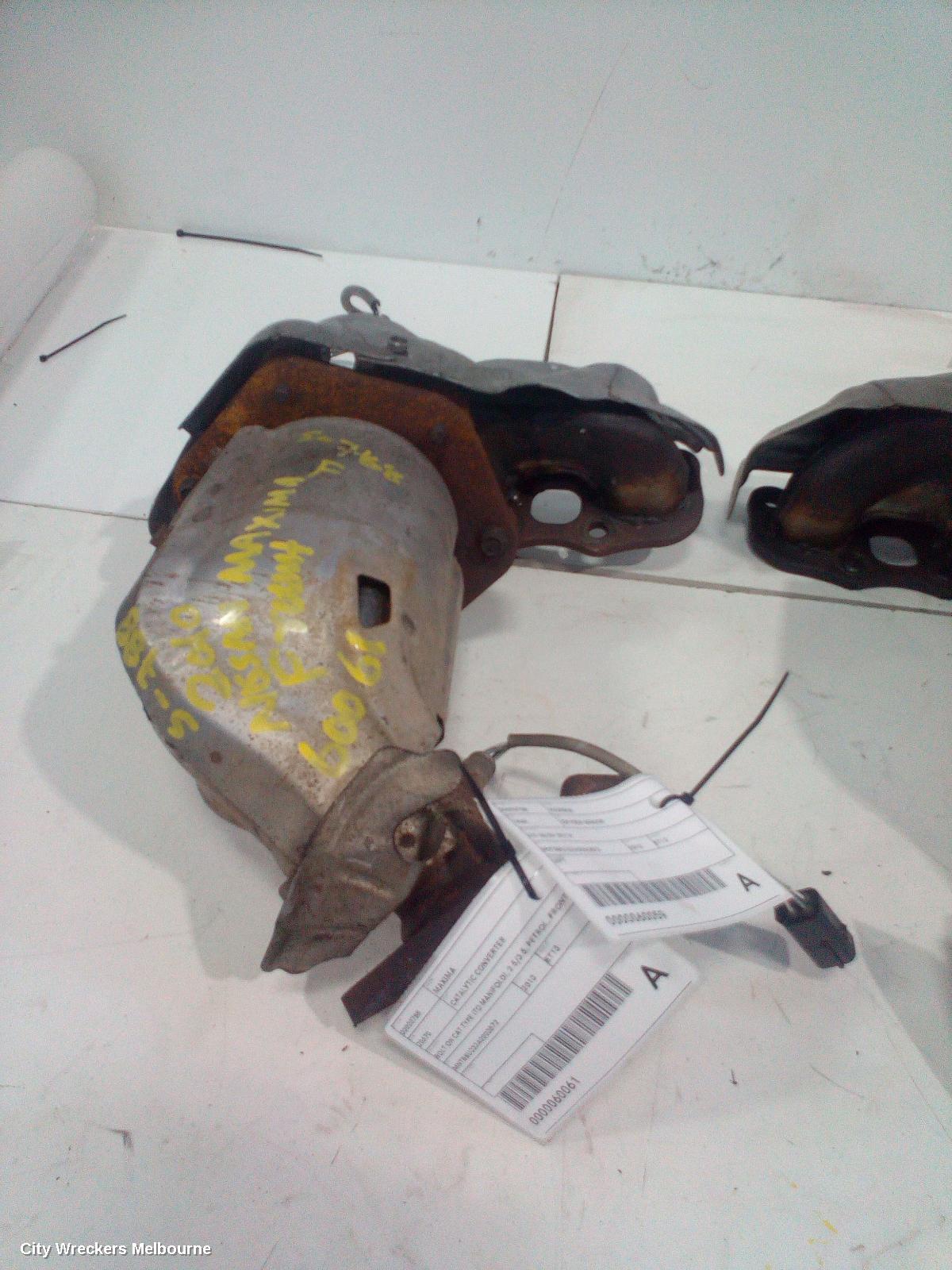 NISSAN MAXIMA CATALYTIC CONVERTER, BOLT ON CAT TYPE (TO MANIFOLD), 2.5/3.5, PETROL, FRONT (LH SIDE), J32, 06/2009 - 09/2014 - Image 1