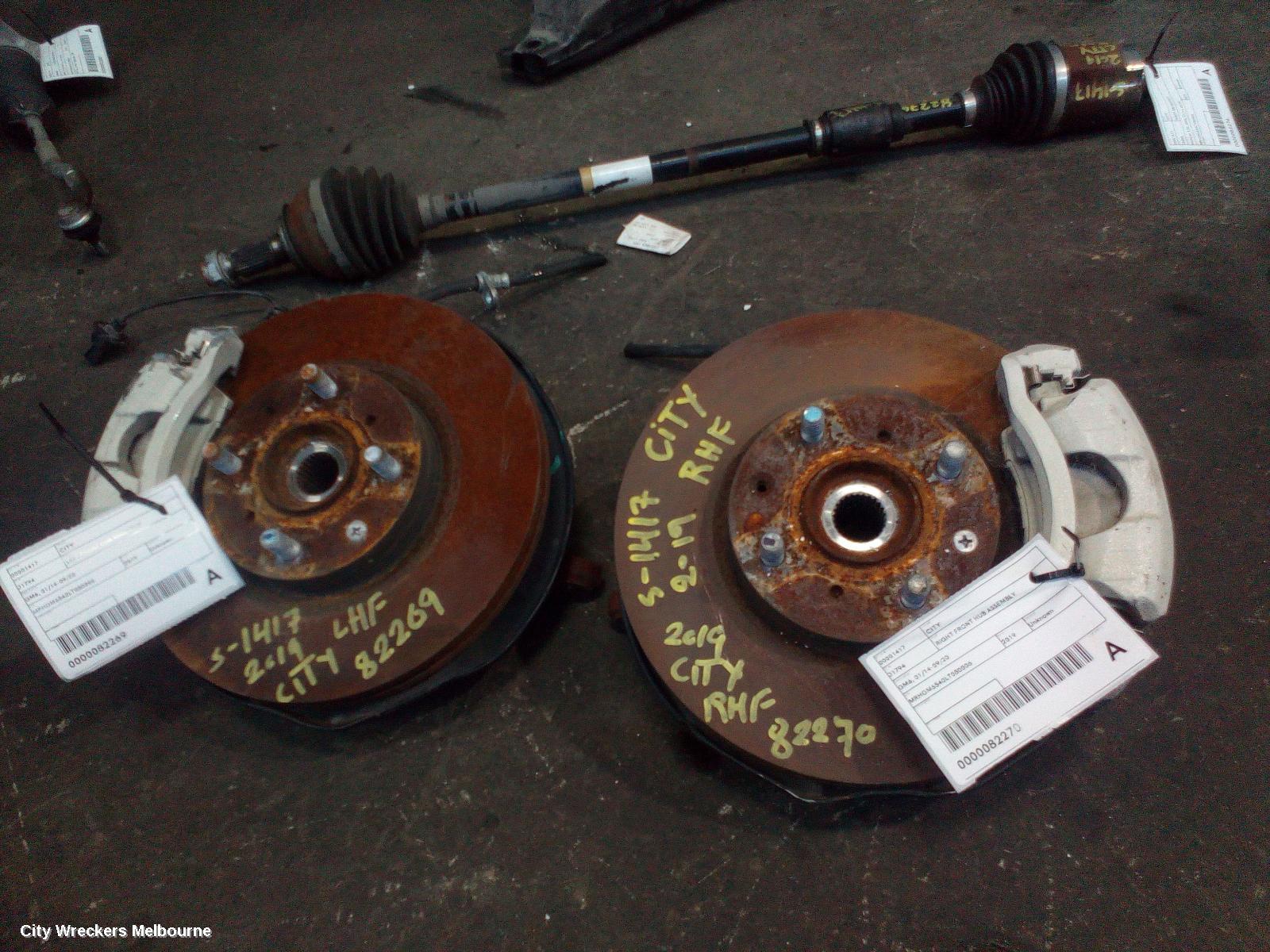 HONDA CITY RIGHT FRONT HUB ASSEMBLY, GM6, 01/2014 - 09/2020 - Image 2