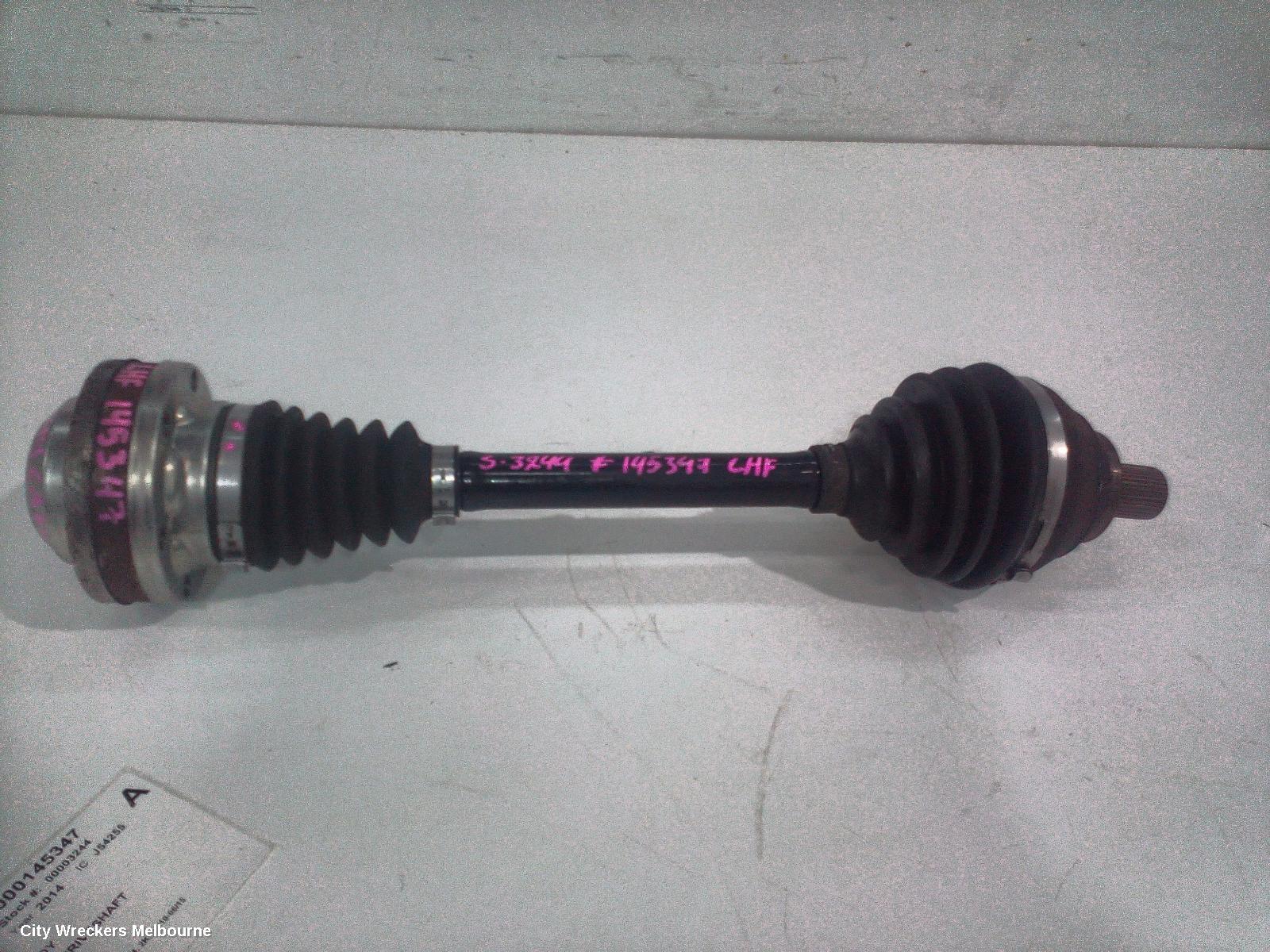 VOLKSWAGEN CADDY LEFT DRIVESHAFT, DIESEL, 1.6, AUTO T/M, 2K, 08/2010 - 06/2015 - Image 3