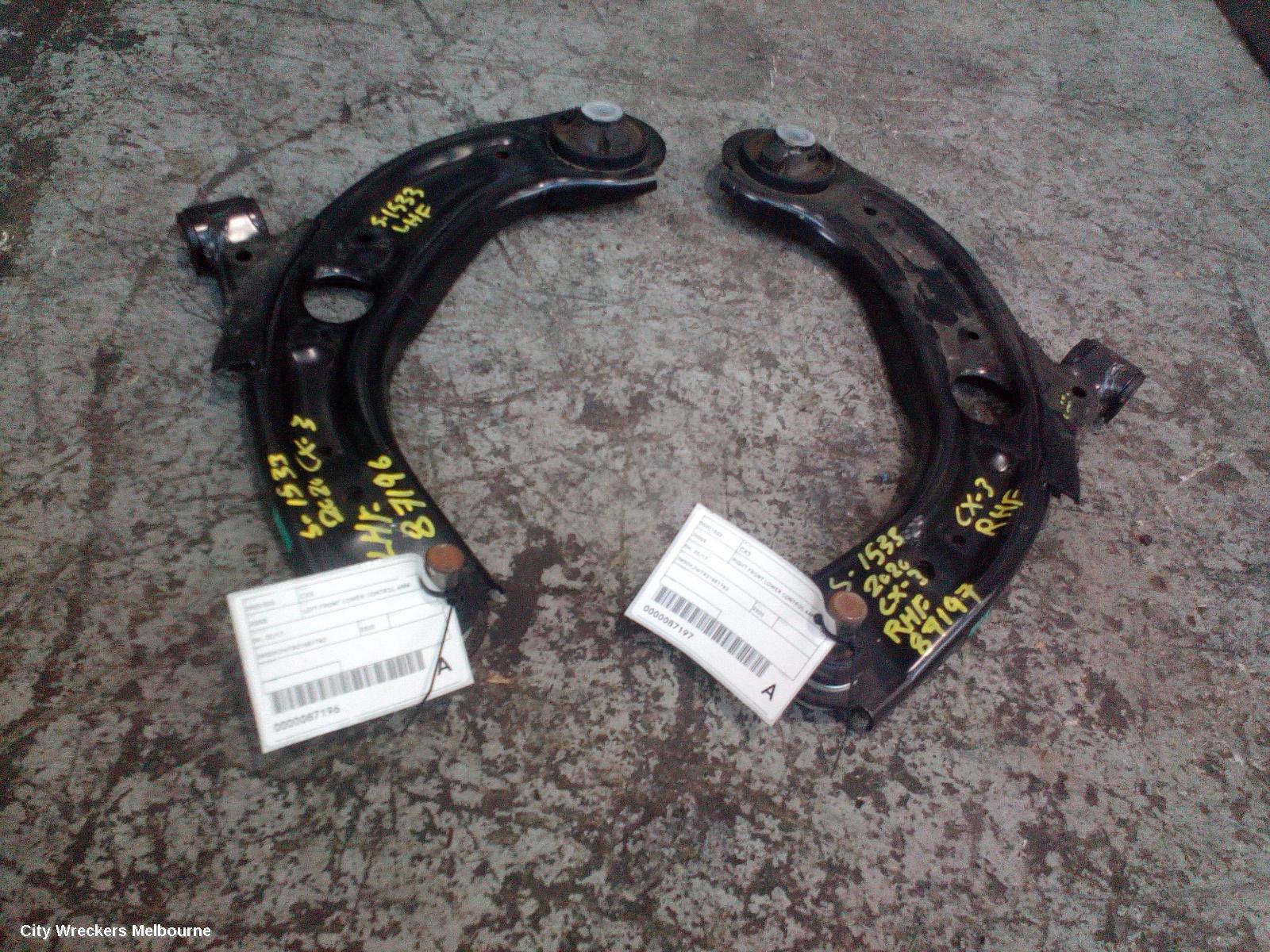 MAZDA CX3 RIGHT FRONT LOWER CONTROL ARM, DK, 02/2017 ONWARDS - Image 3