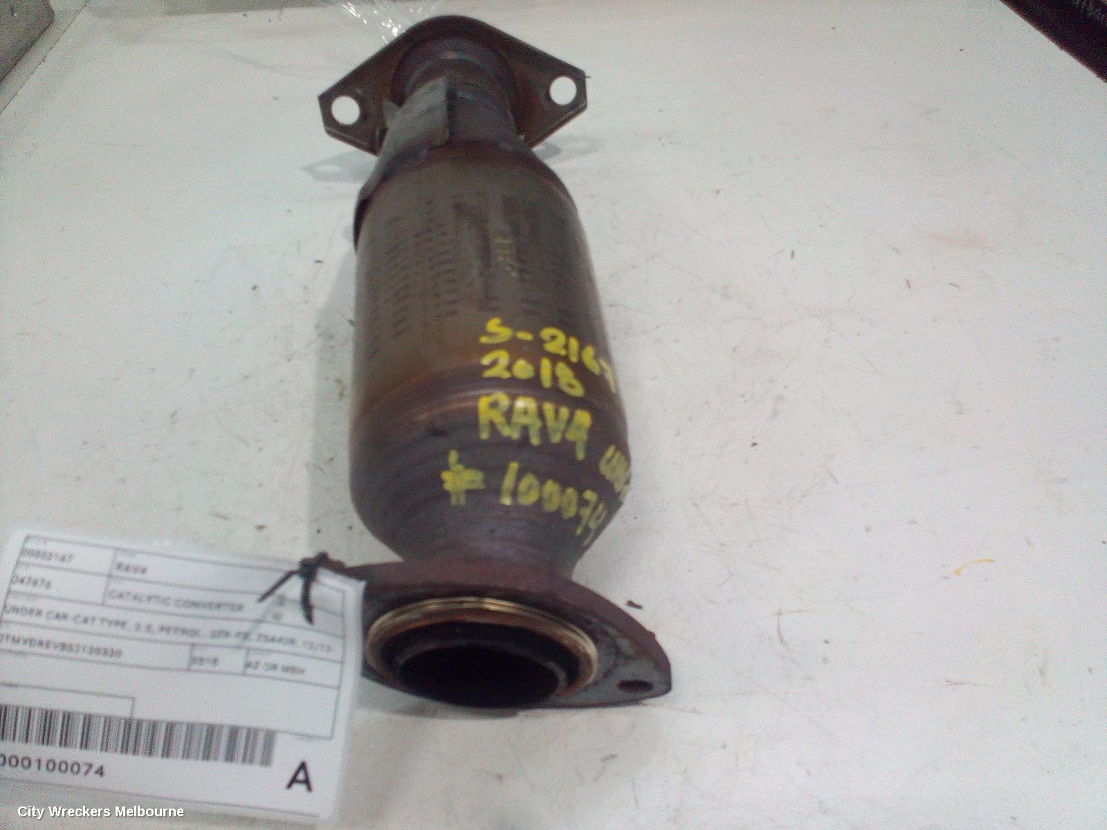 TOYOTA RAV4 CATALYTIC CONVERTER, UNDER CAR-CAT TYPE, 2.0, PETROL, 3ZR-FE, ZSA42R, 12/2012 - 11/2018 - Image 1