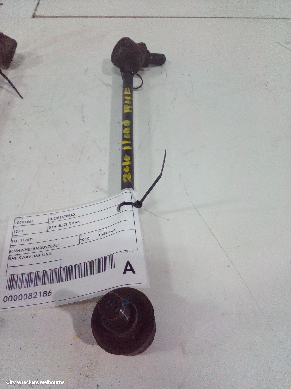 HYUNDAI ILOAD/IMAX STABILISER BAR, TQ, 11/2007 - 03/2021 - Image 1