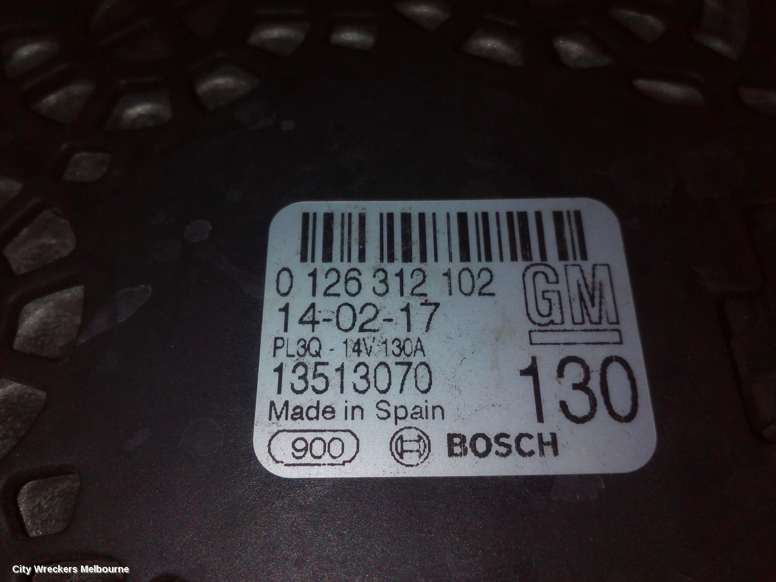 HOLDEN ASTRA ALTERNATOR, PETROL, 1.4, TURBO, BK-BL, 09/2016 - 12/2020 - Image 3
