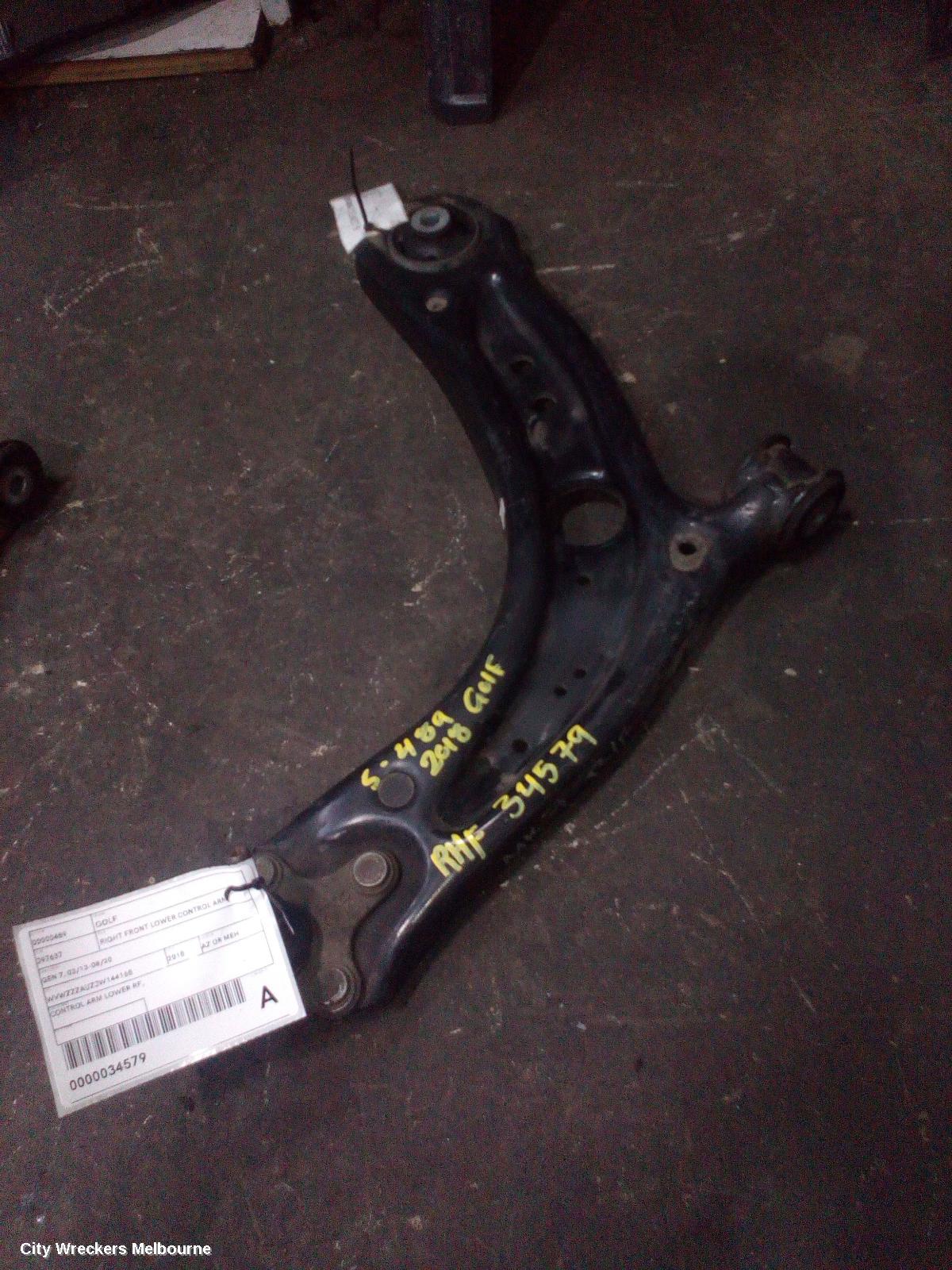 VOLKSWAGEN GOLF RIGHT FRONT LOWER CONTROL ARM, GEN 7, 03/2013 - 08/2020 - Image 2