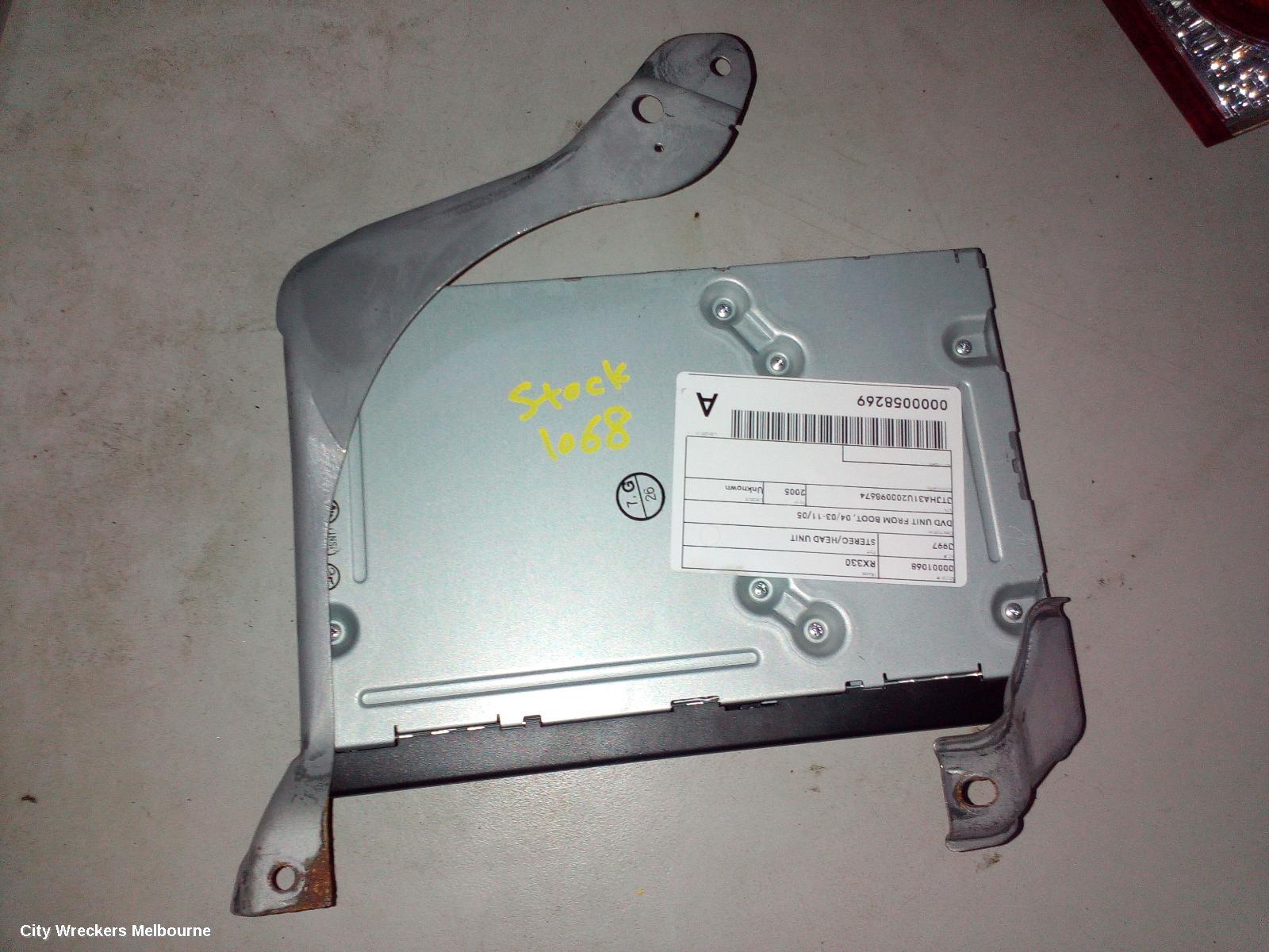 LEXUS RX SERIES RADIO/CD/DVD/SAT/TV, DVD UNIT FROM BOOT, 04/2003 - 11/2005 - Image 1