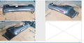 KIA SORENTO REAR BUMPER, BL, FLARED TYPE, 11/2006 - 09/2009 - Image 1