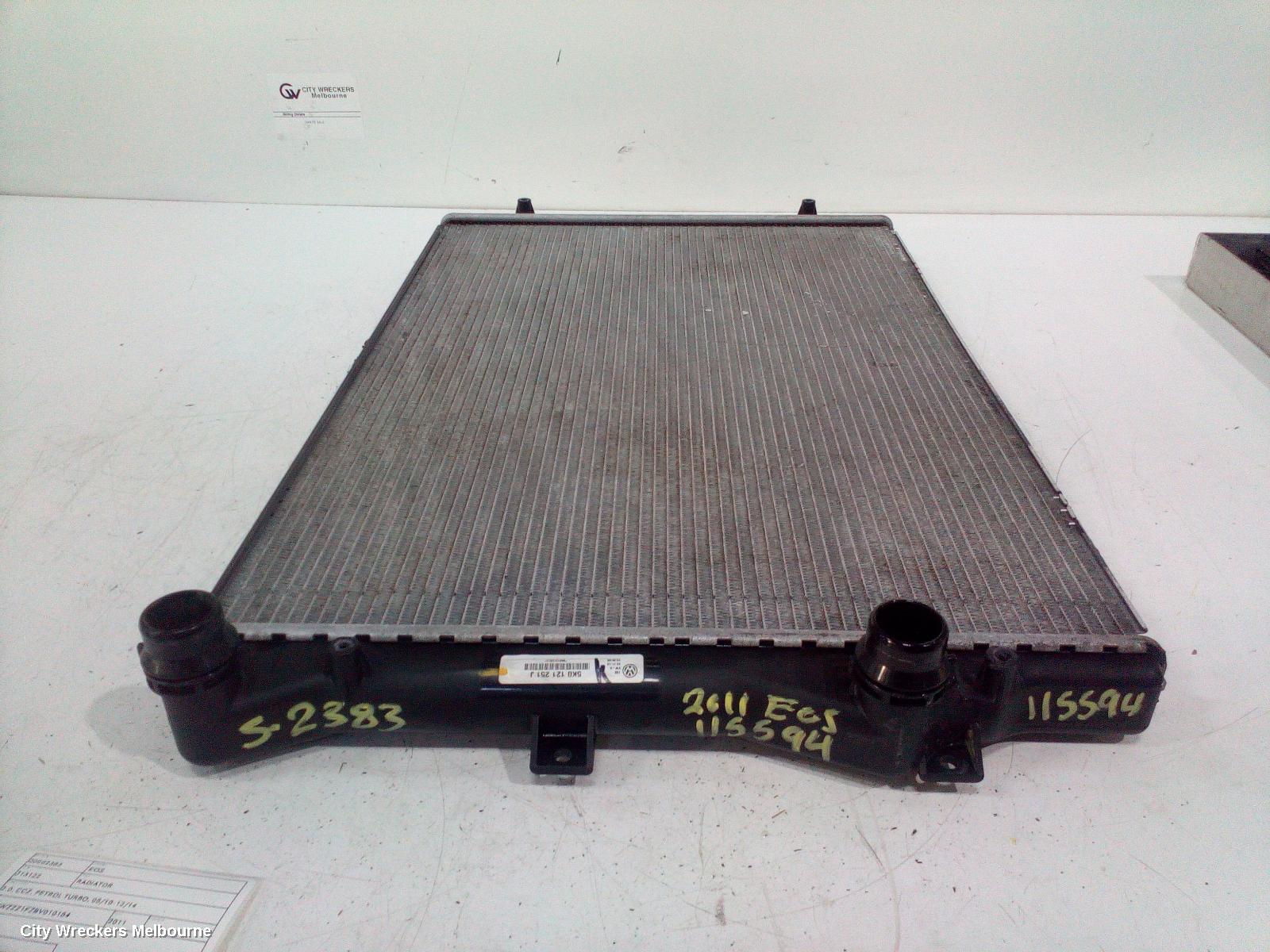 VOLKSWAGEN EOS RADIATOR, 2.0, CCZ, PETROL TURBO, 05/2010 - 12/2014 - Image 2
