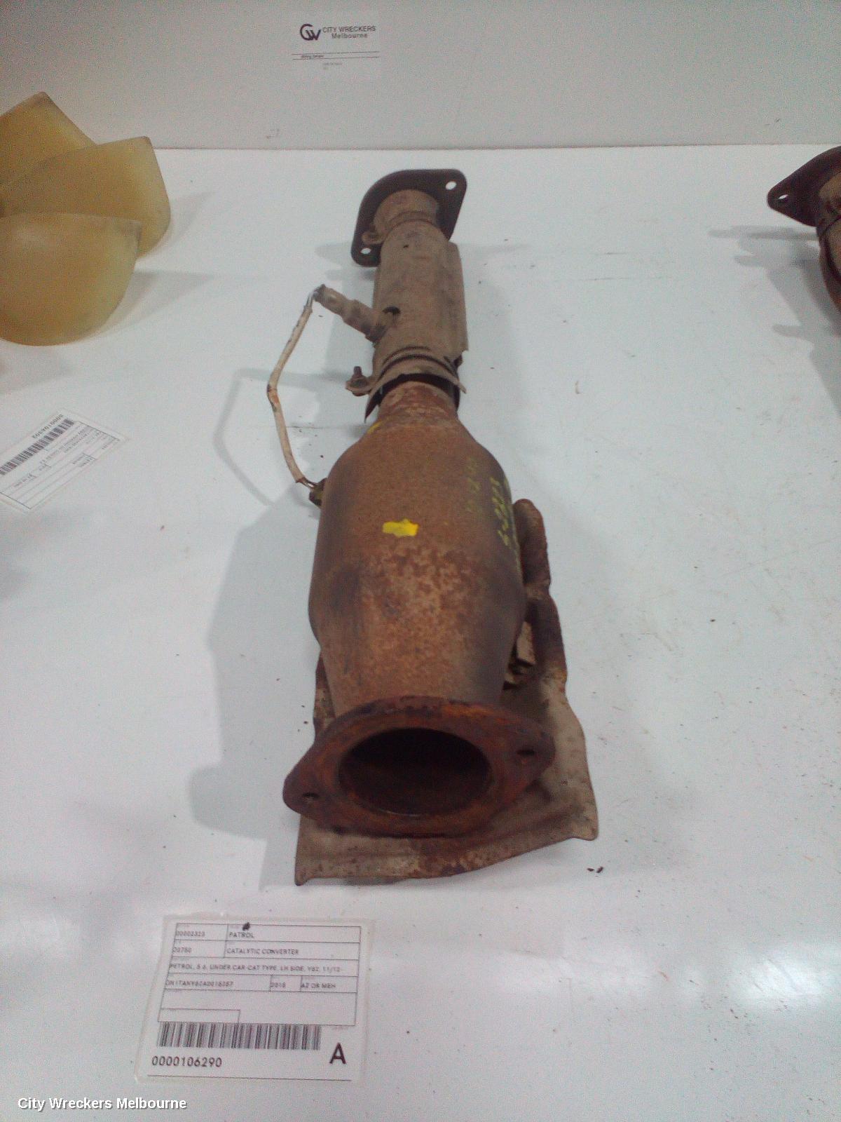 NISSAN PATROL CATALYTIC CONVERTER, PETROL, 5.6, UNDER CAR-CAT TYPE, LH SIDE, Y62, 11/2012 - 01/2016 - Image 1