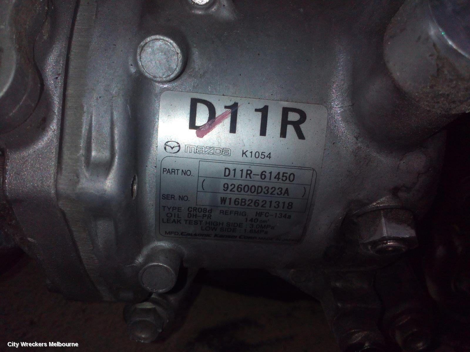 MAZDA CX3 A/C COMPRESSOR, DK, 1.5, SKYACTIV-D, TURBO DIESEL, 03/2015 - 03/2020 - Image 1