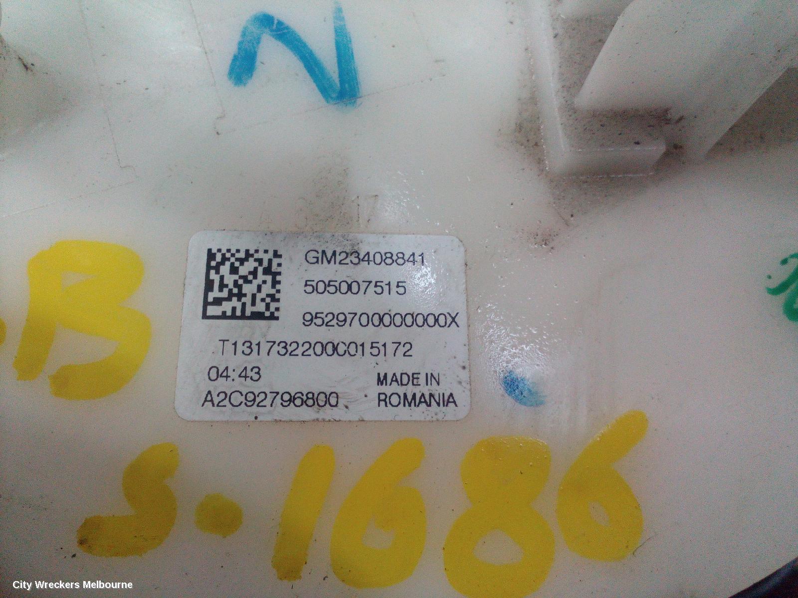HOLDEN COMMODORE FUEL PUMP, ZB, 10/2017 - 12/2020 - Image 2