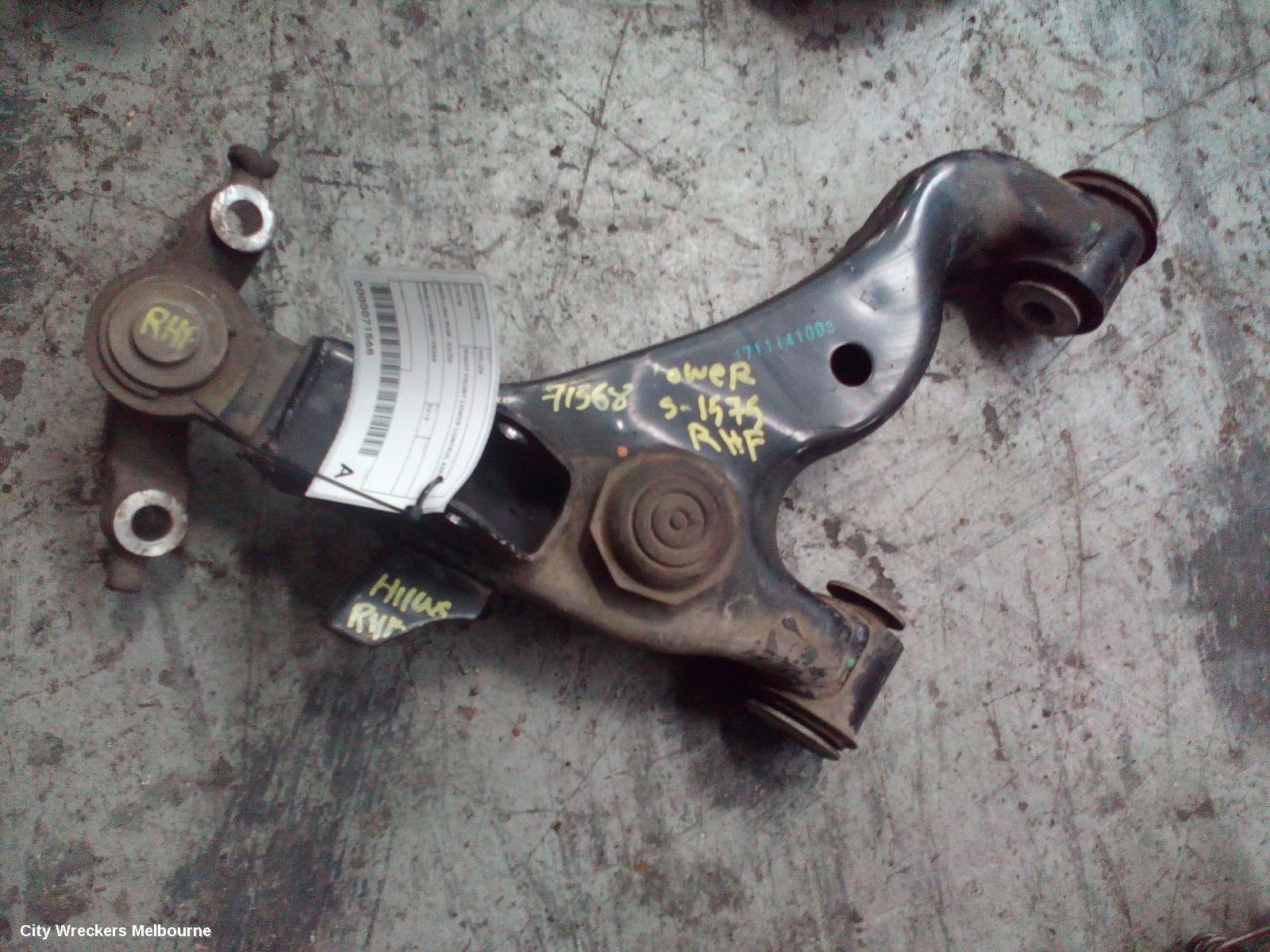 TOYOTA HILUX RIGHT FRONT LOWER CONTROL ARM, 2WD LOW RIDE, 03/2005 ONWARDS - Image 1