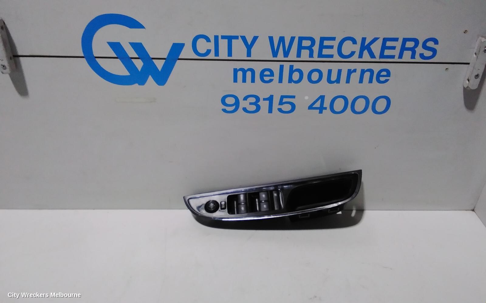HOLDEN COMMODORE PWR DR WIND SWITCH, RH FRONT (MASTER SWITCH), VF, BLACK, 4 SWITCH TYPE, 05/2013 - 12/2017 - Image 1