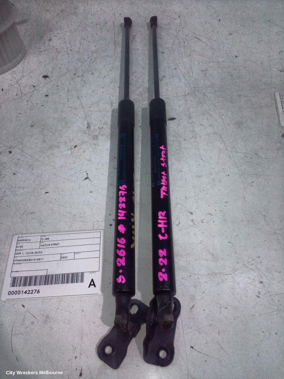 TOYOTA C-HR HATCH STRUT, GEN 1, 12/2016 - 09/2023 - Image 1