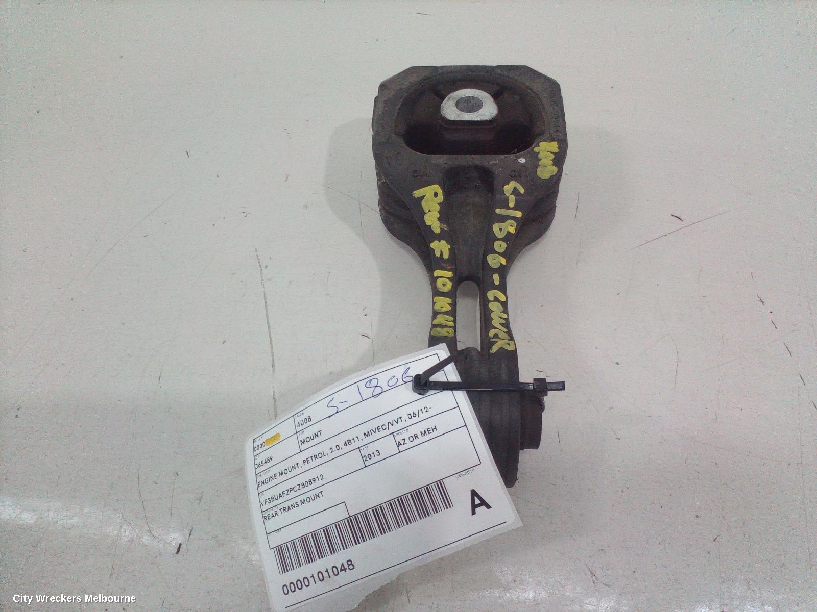 PEUGEOT 4008 MOUNT, ENGINE MOUNT, PETROL, 2.0, 4B11, MIVEC/VVT, 06/2012 - 12/2017 - Image 1