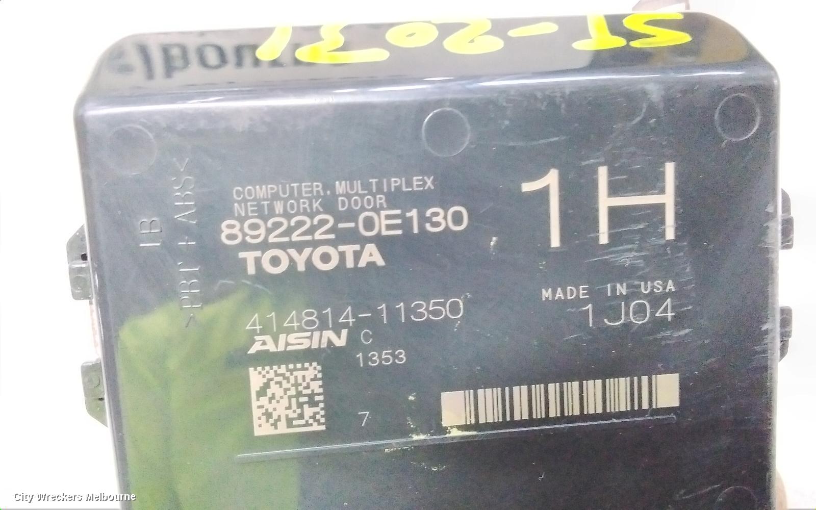 TOYOTA KLUGER, XU70 SERIES, 03/2021 ONWARDS, 89222-35010   COMPUTER, MULTIPLEX NETWORK DOOR : 109838 - Image 3