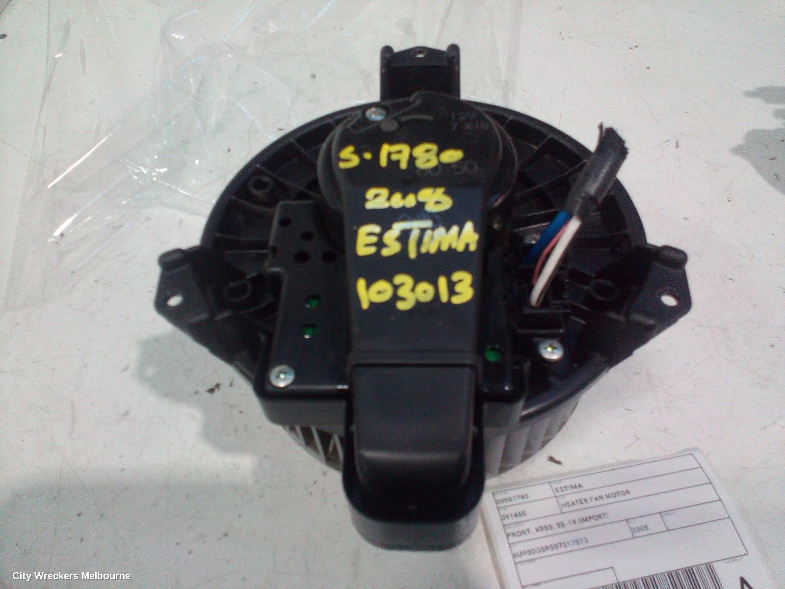 TOYOTA ESTIMA HEATER FAN MOTOR, FRONT, XR50, 05-19 (IMPORT) - Image 1