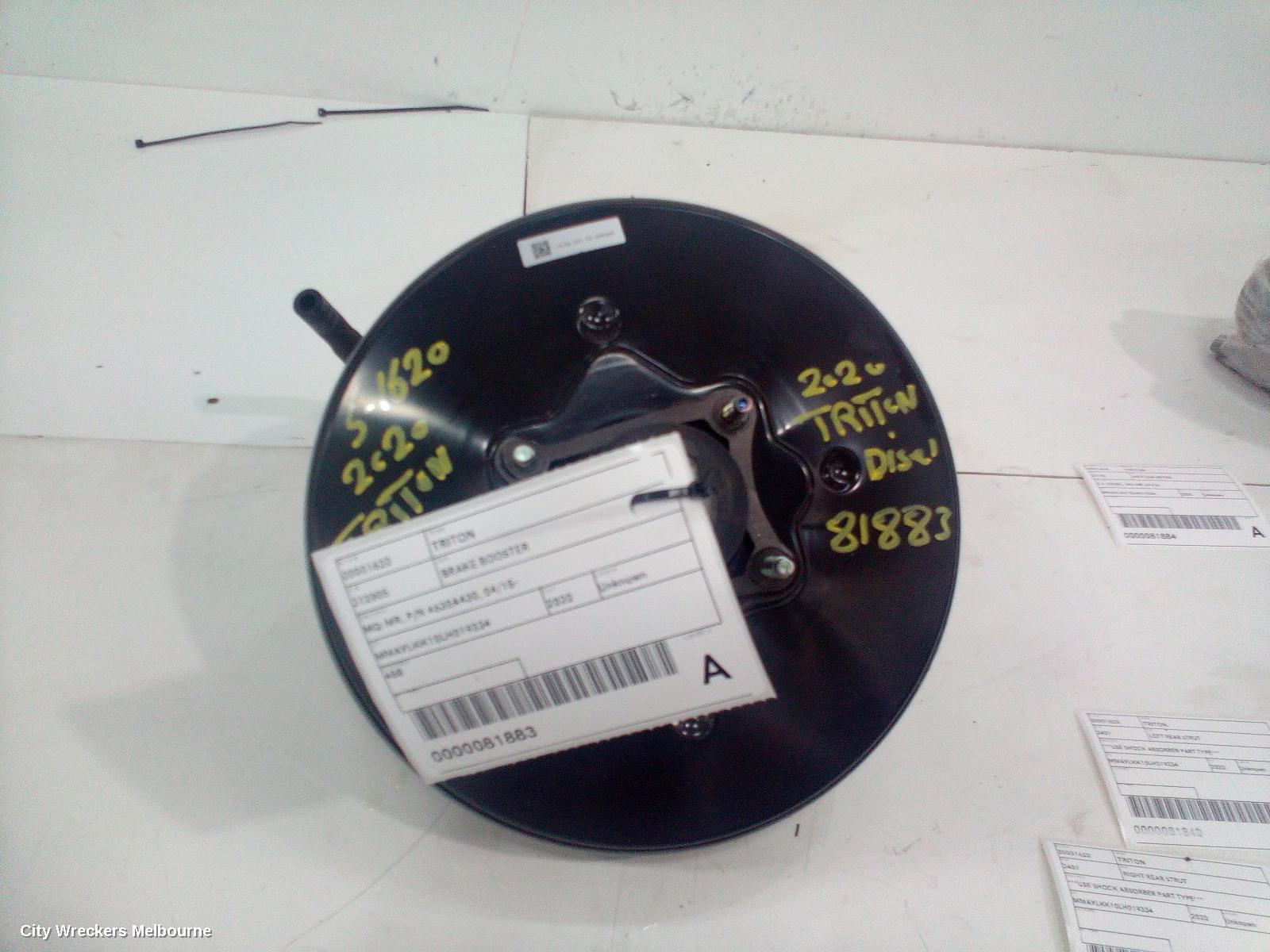MITSUBISHI TRITON BRAKE BOOSTER, AUTO, 2WD, DIESEL, 2.4, 4N15, TURBO, 6 SPEED, MR, 11/2018 ONWARDS - Image 1