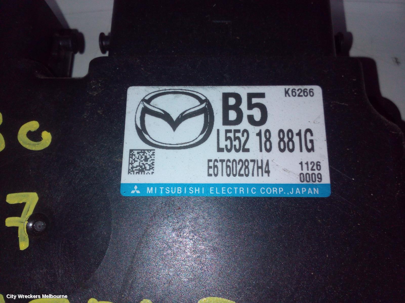 MAZDA 3 ECU, ENGINE ECU, 2.5, PETROL, AUTO T/M, ECU ONLY, BL, 04/2009 - 08/2011 - Image 2