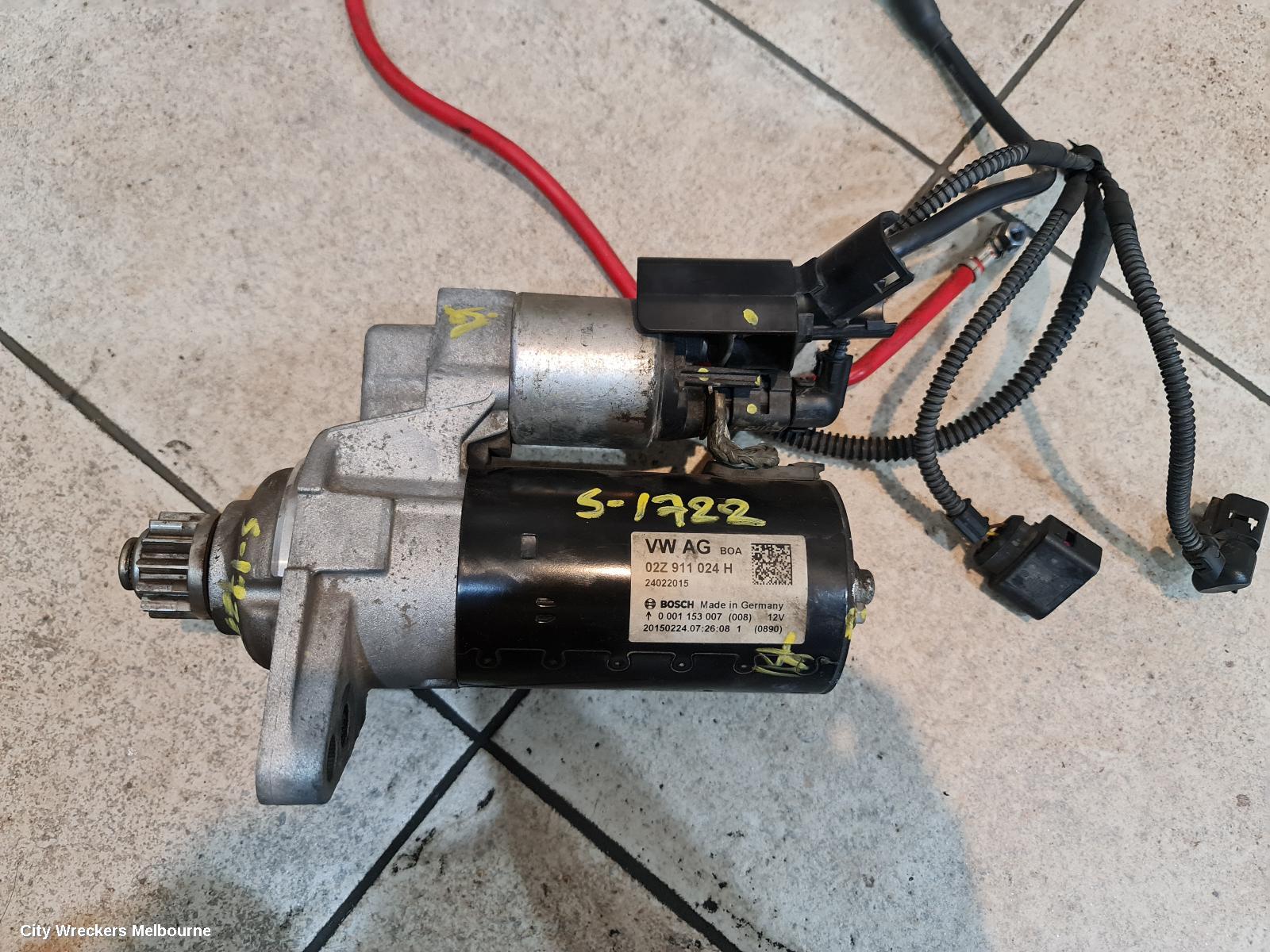 VOLKSWAGEN CADDY STARTER, DIESEL, 1.6, AUTO T/M, VALEO, 2K, 08/2010 - 06/2015 - Image 1