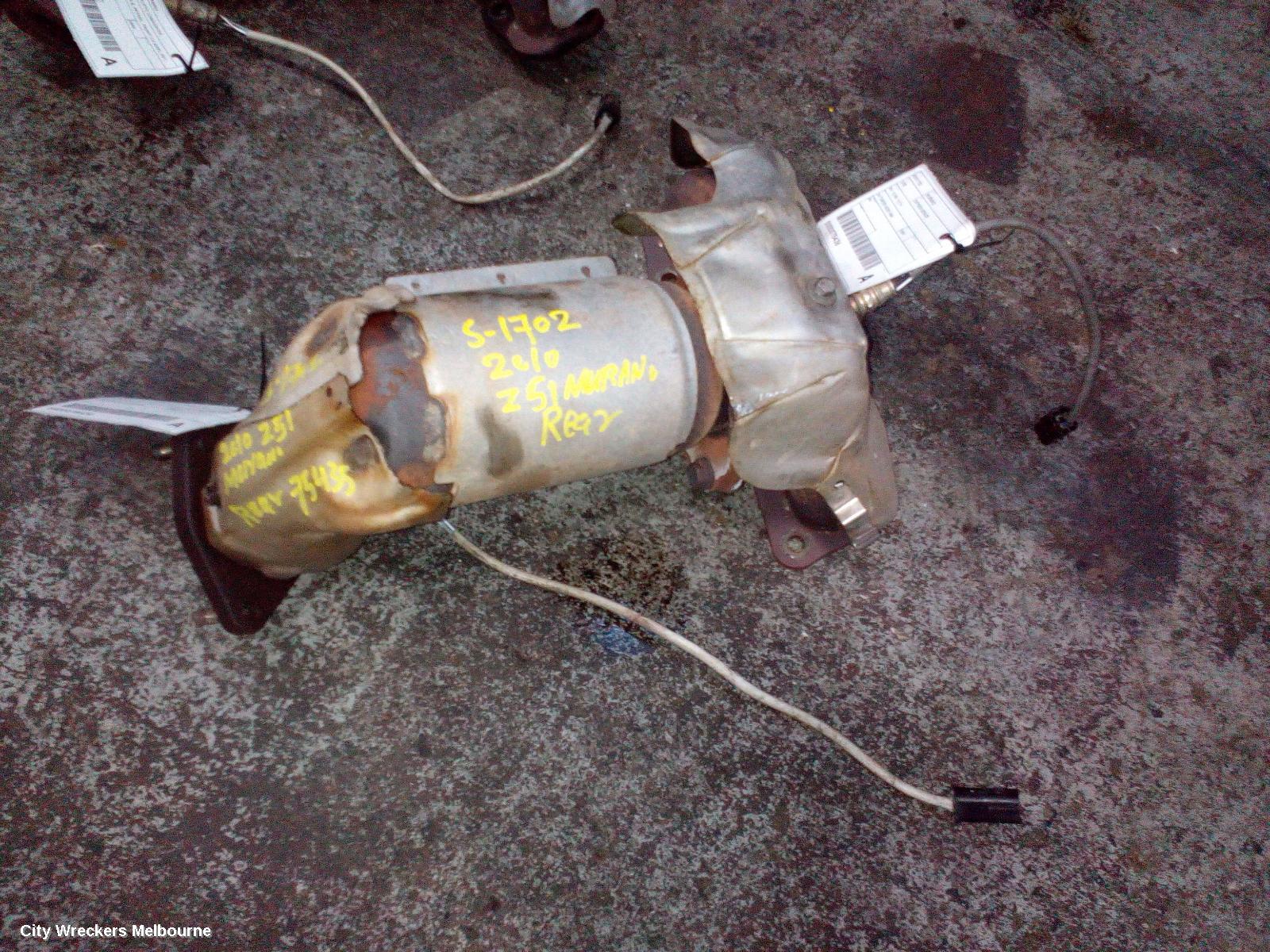 NISSAN MURANO CATALYTIC CONVERTER, DOWNPIPE-CAT TYPE, 3.5, PETROL, REAR (RH SIDE), VQ35, Z51, 12/2008 - 12/2014 - Image 1
