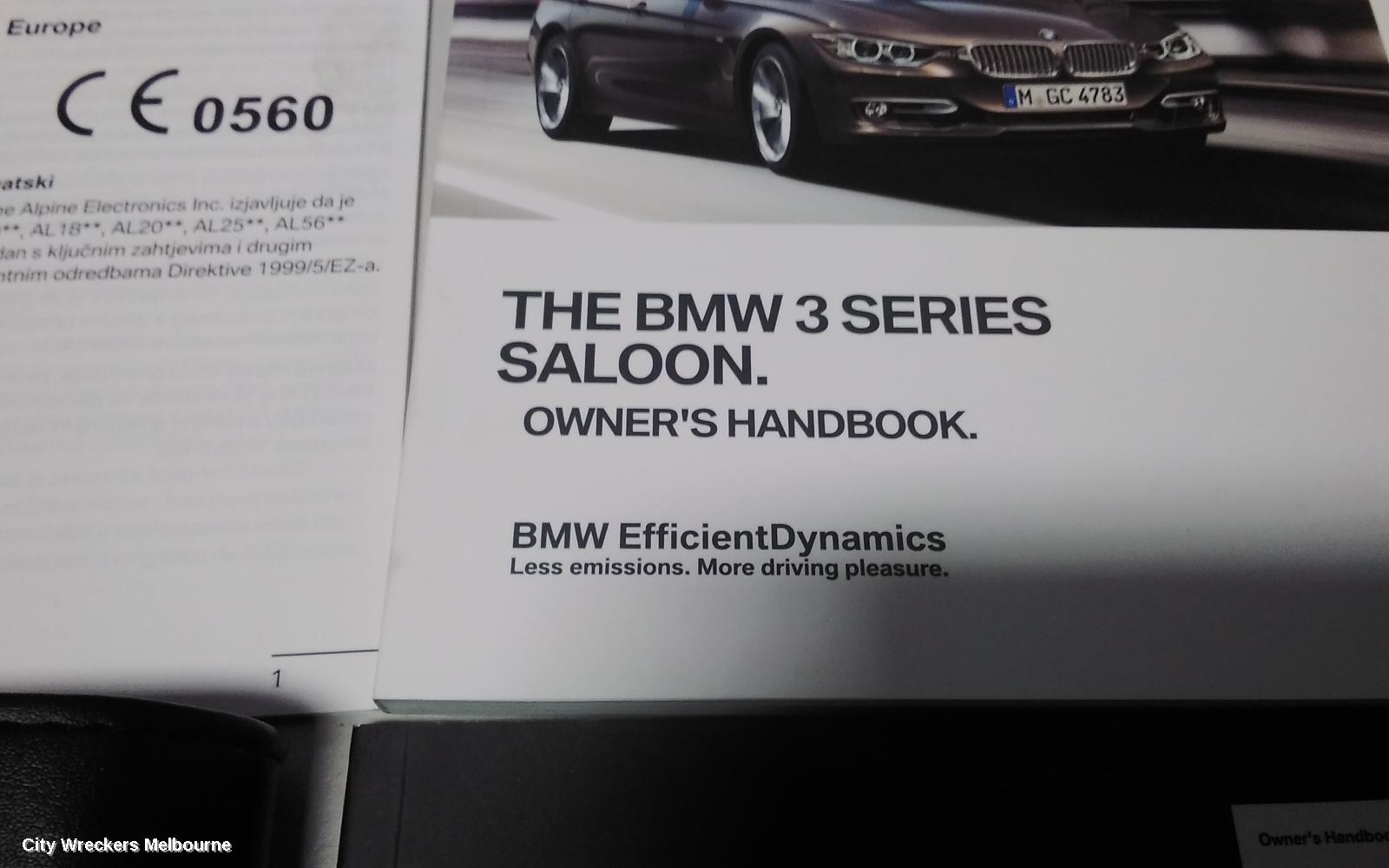 BMW 3 SERIES OWNERS HANDBOOK, F30, PETROL, 11/2011 - 02/2019 - Image 3