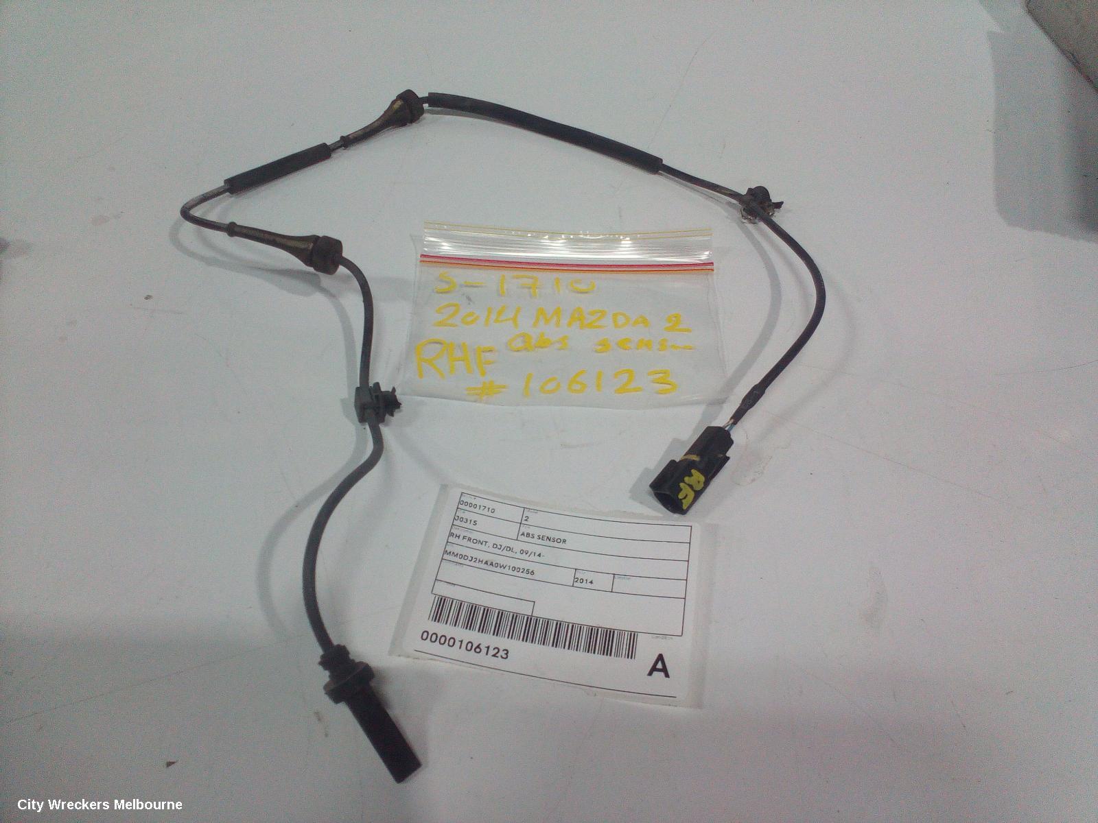 MAZDA 2 ABS SENSOR, RH FRONT, DJ/DL, 09/2014 ONWARDS - Image 2