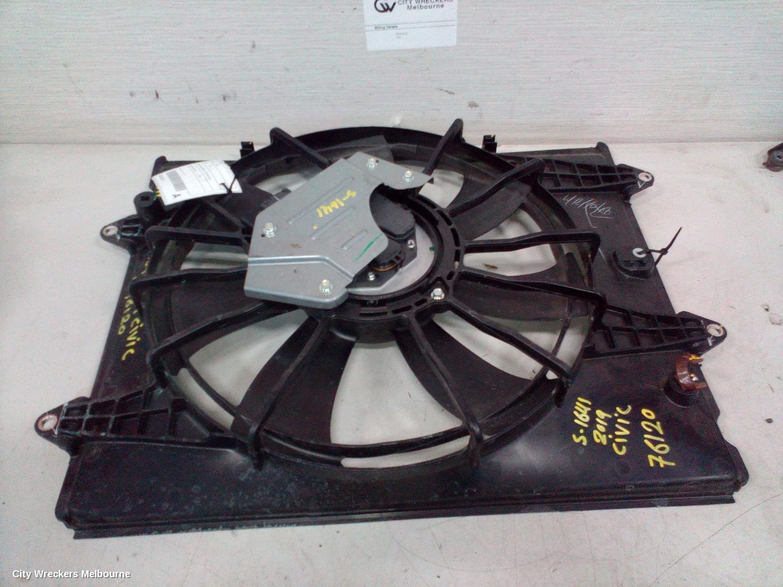 HONDA CIVIC FAN, RADIATOR FAN, 1.8, PETROL, 10TH GEN, 05/2016 ONWARDS - Image 3
