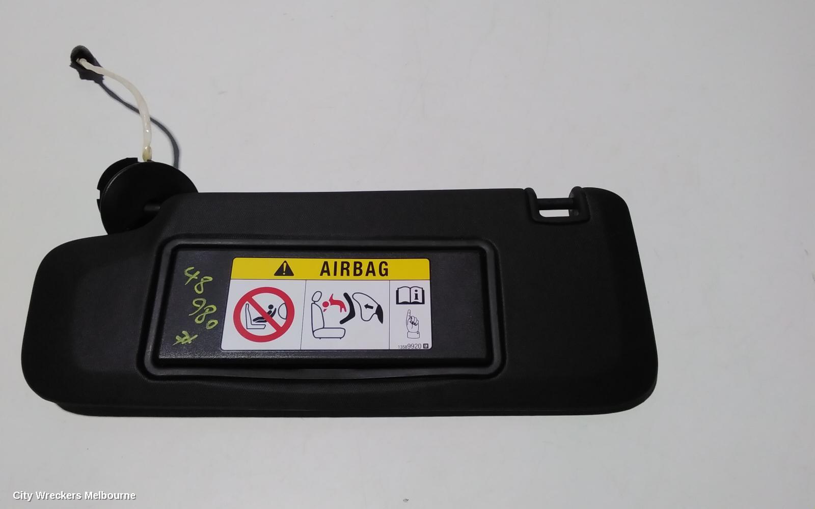 HOLDEN INSIGNIA SUNVISOR, GA, 02/2015 - 01/2017 - Image 1