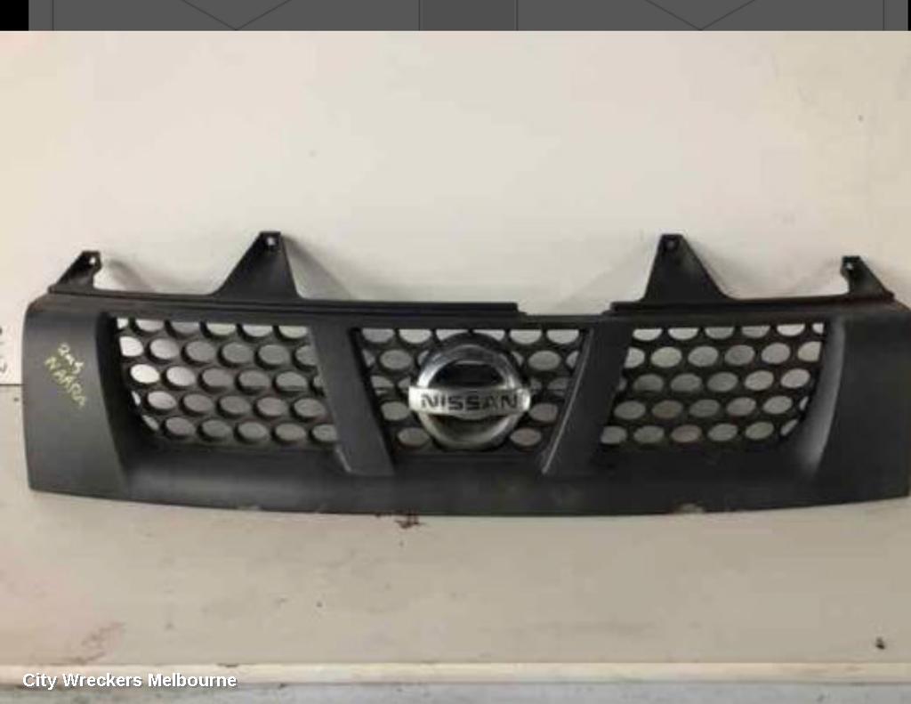NISSAN NAVARA GRILLE, D22, RADIATOR GRILLE, DX, BLACK, 12/2001 - 08/2015 - Image 1