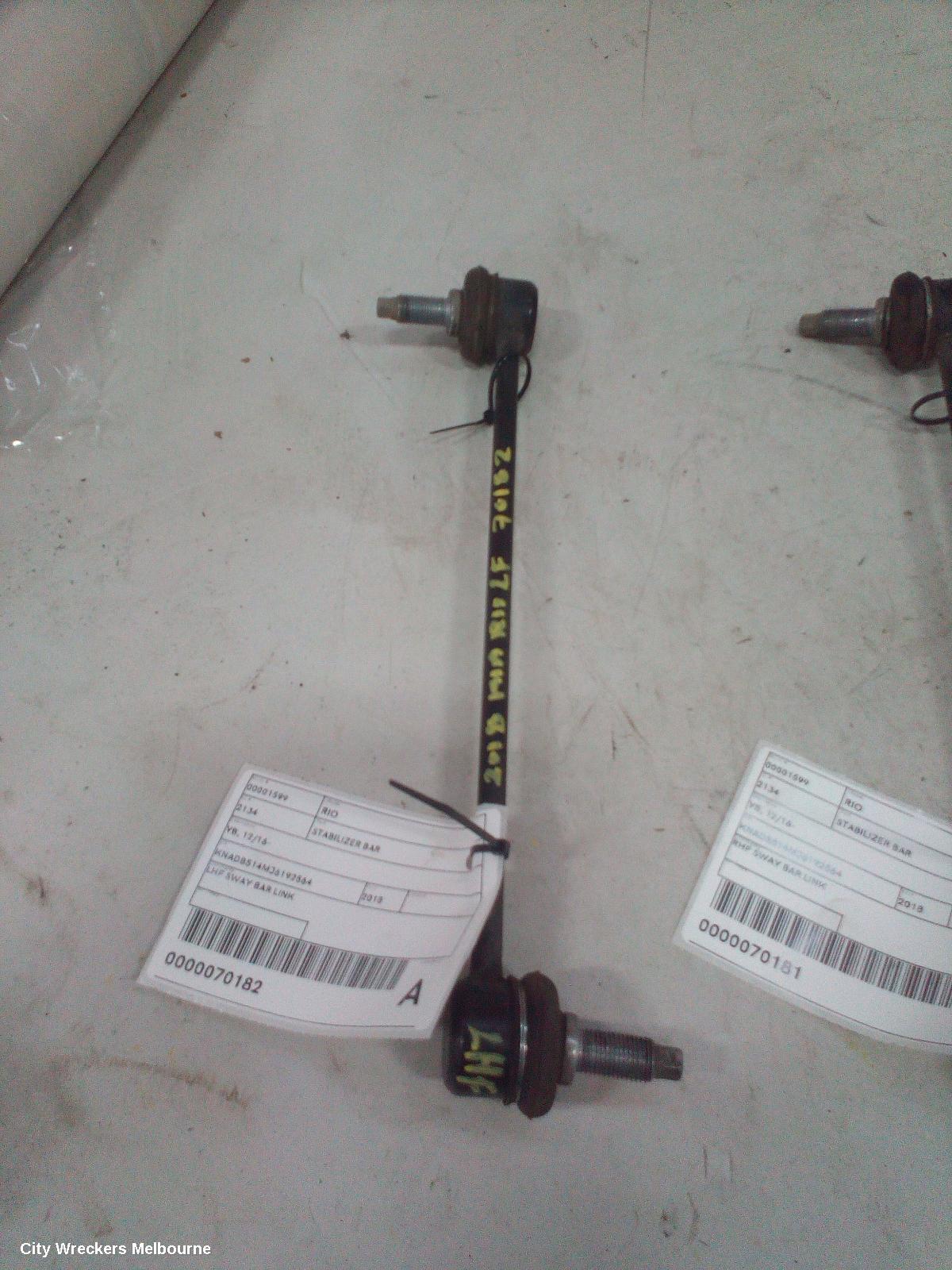 KIA RIO STABILISER BAR, YB, 12/2016 - 06/2023 - Image 1