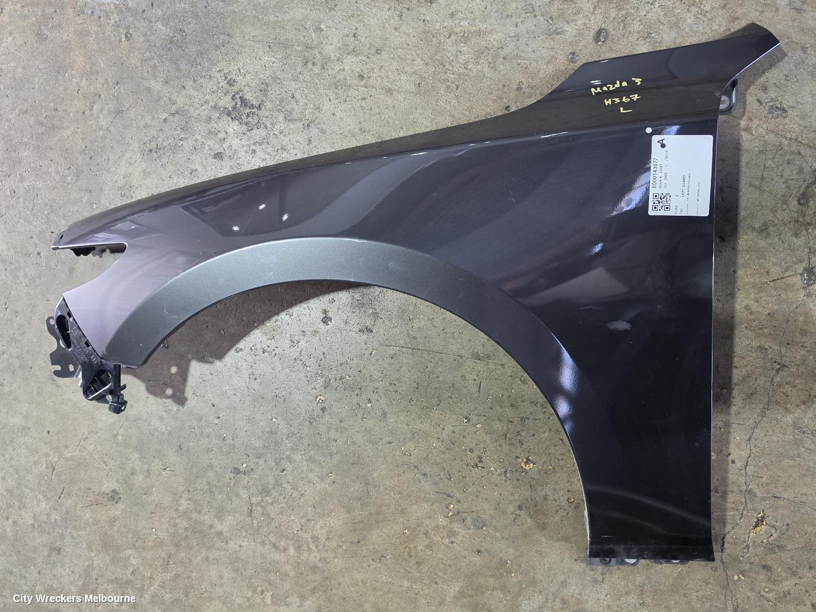 MAZDA 3 LEFT GUARD, BP, SEDAN, 03/2019 ONWARDS - Image 1