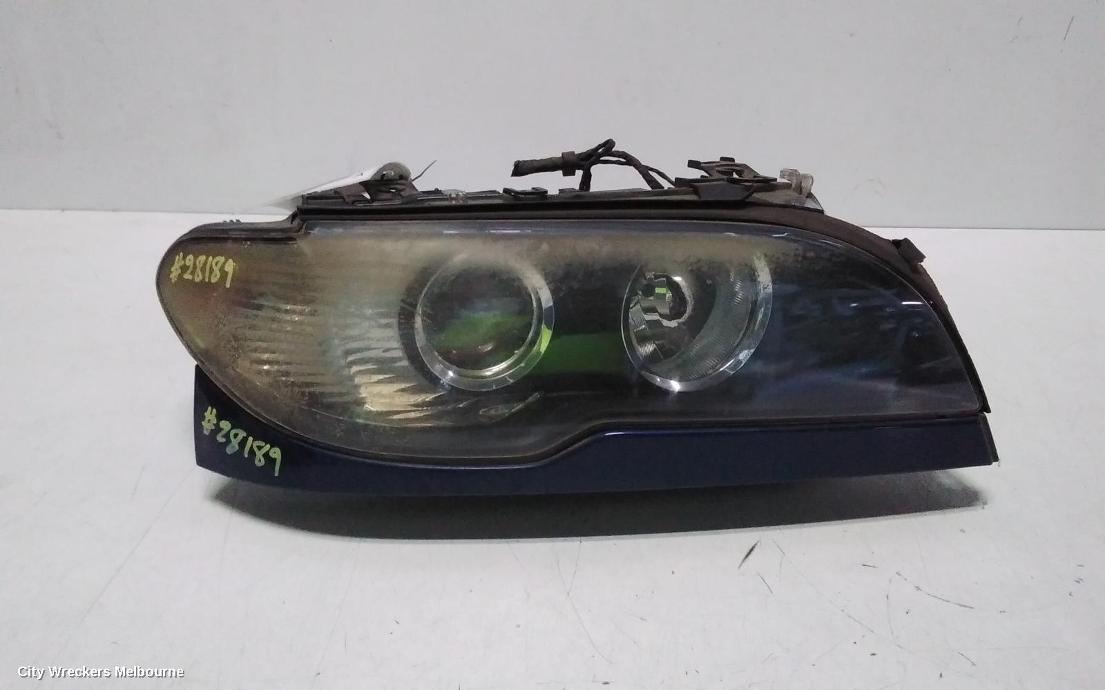 BMW 3 SERIES RIGHT HEADLAMP, E46, CPE/CAB, STANDARD, CLEAR FLASHER, 03/2003 - 07/2006 - Image 1